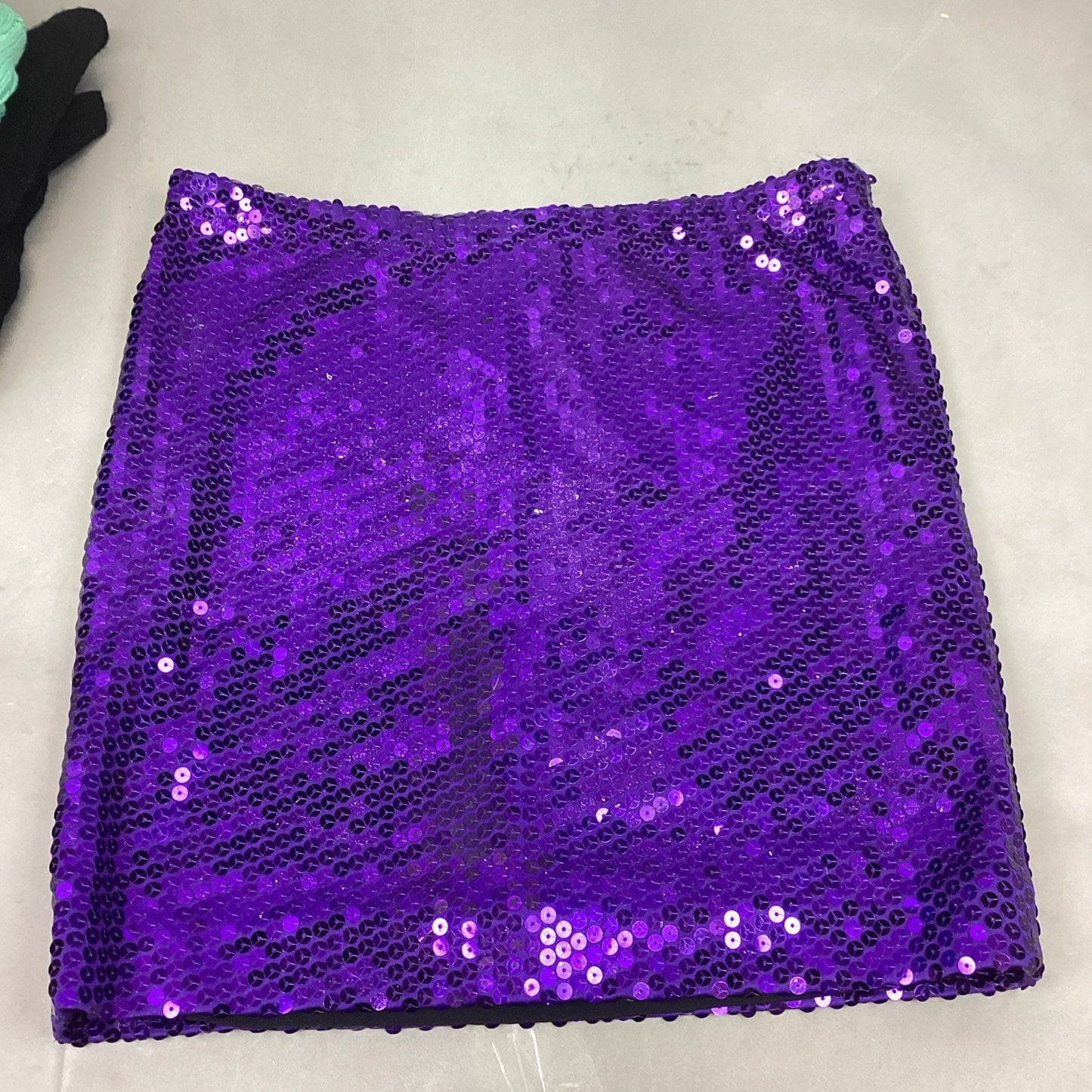 Jeanette Purple Sequin Women’s Pull On Skirt - Size Large
