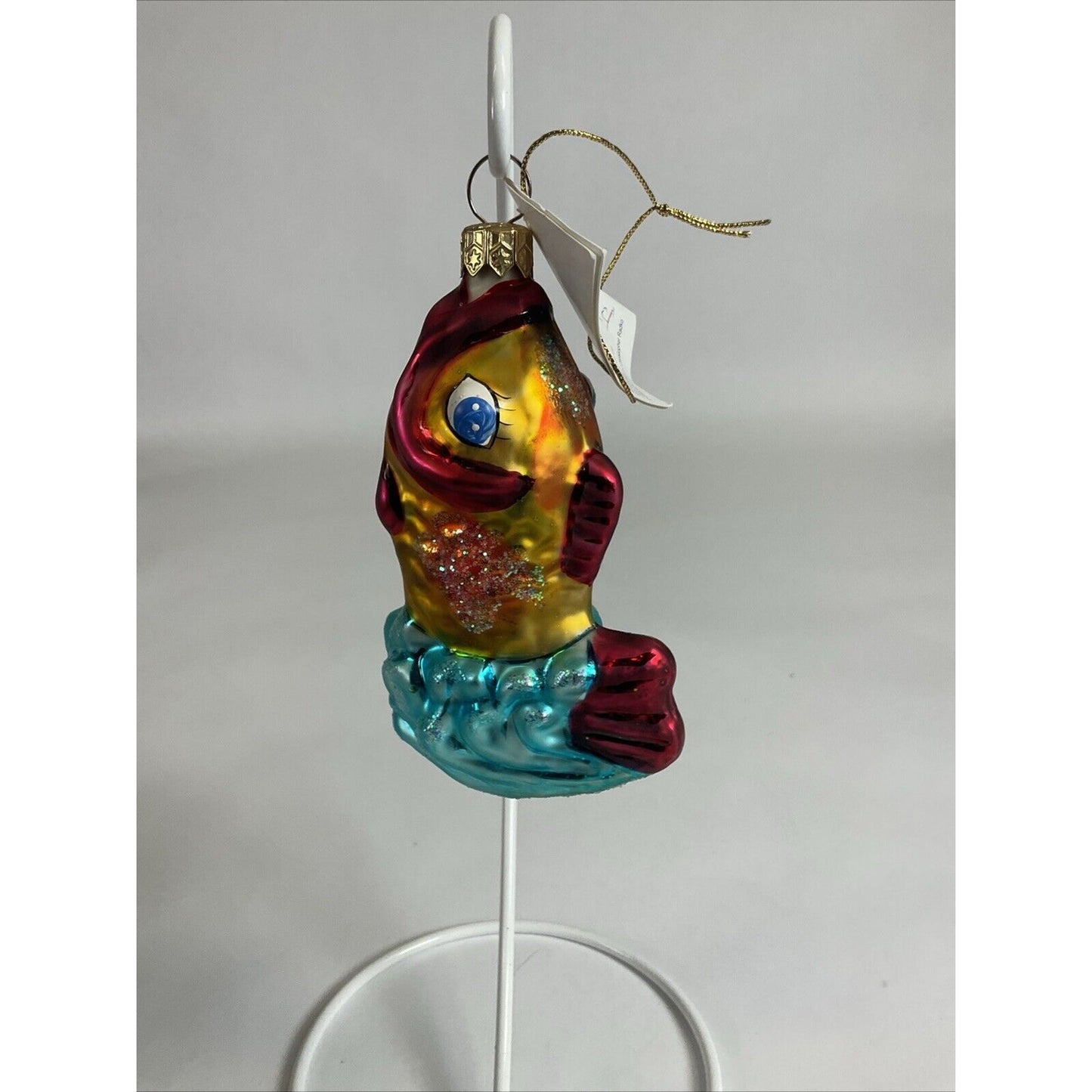 Christopher Radko, "SPLASH" Glass Christmas Ornament 1997