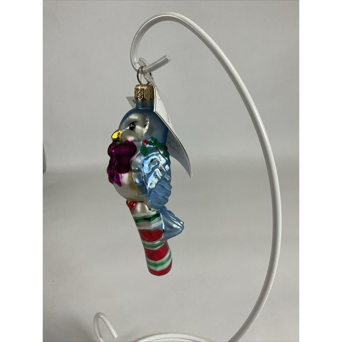 Christopher Radko Tweets On Sweets Glass Christmas Ornament