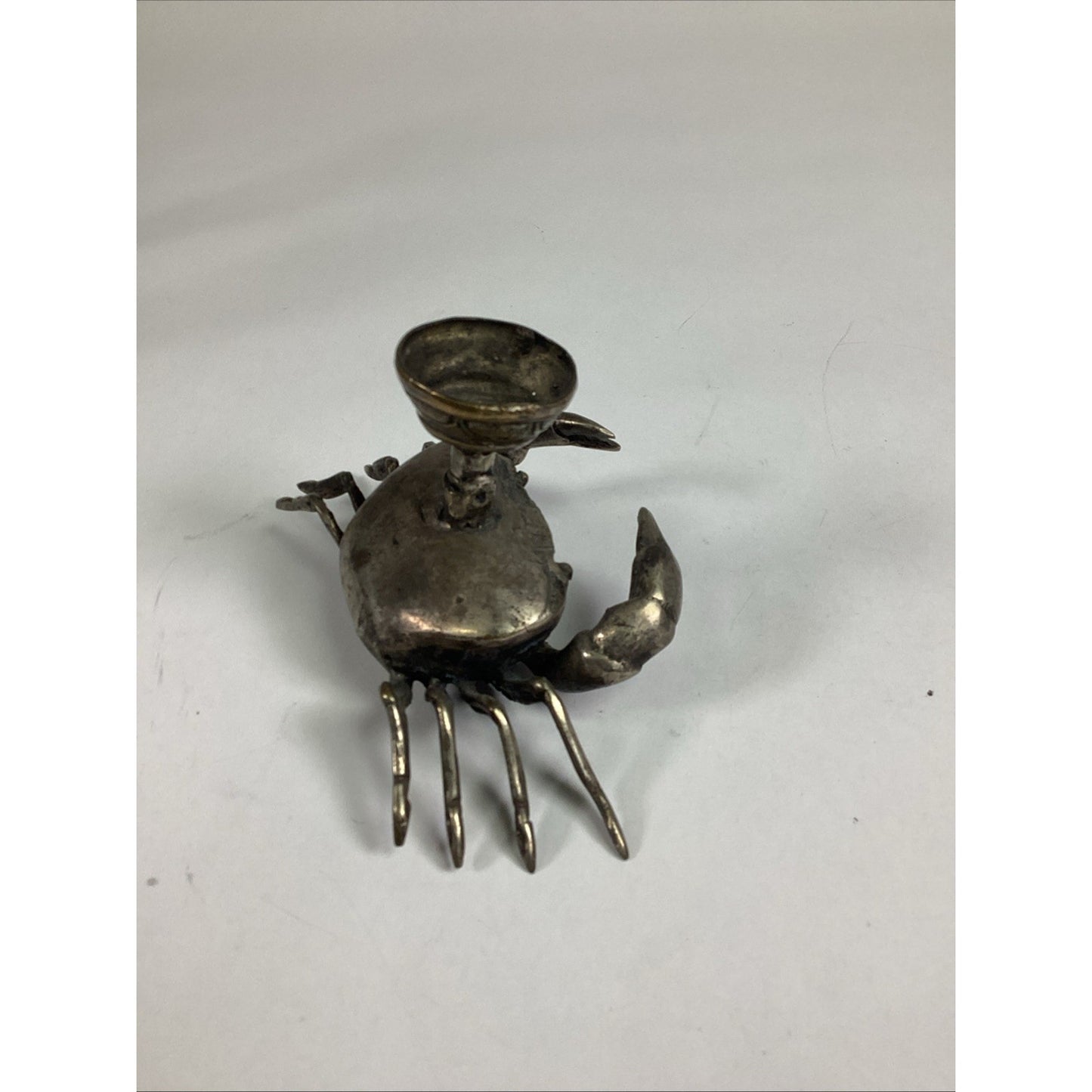 Set Of 3 Arthur Court Crab Aluminum Taper Candle Holders