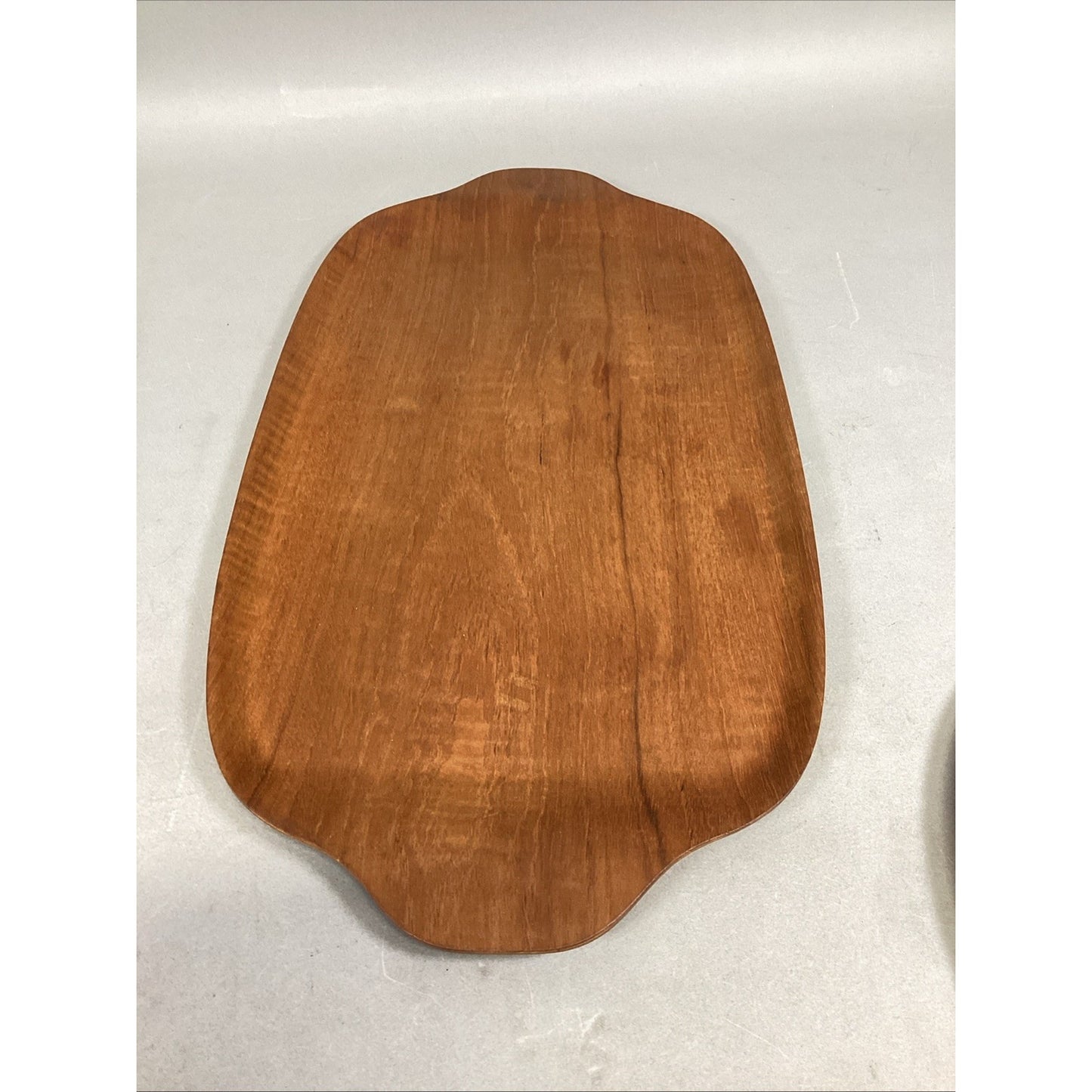Set Of 3 - Teak Serving Platter- Round Serving Platter And Small Bowl