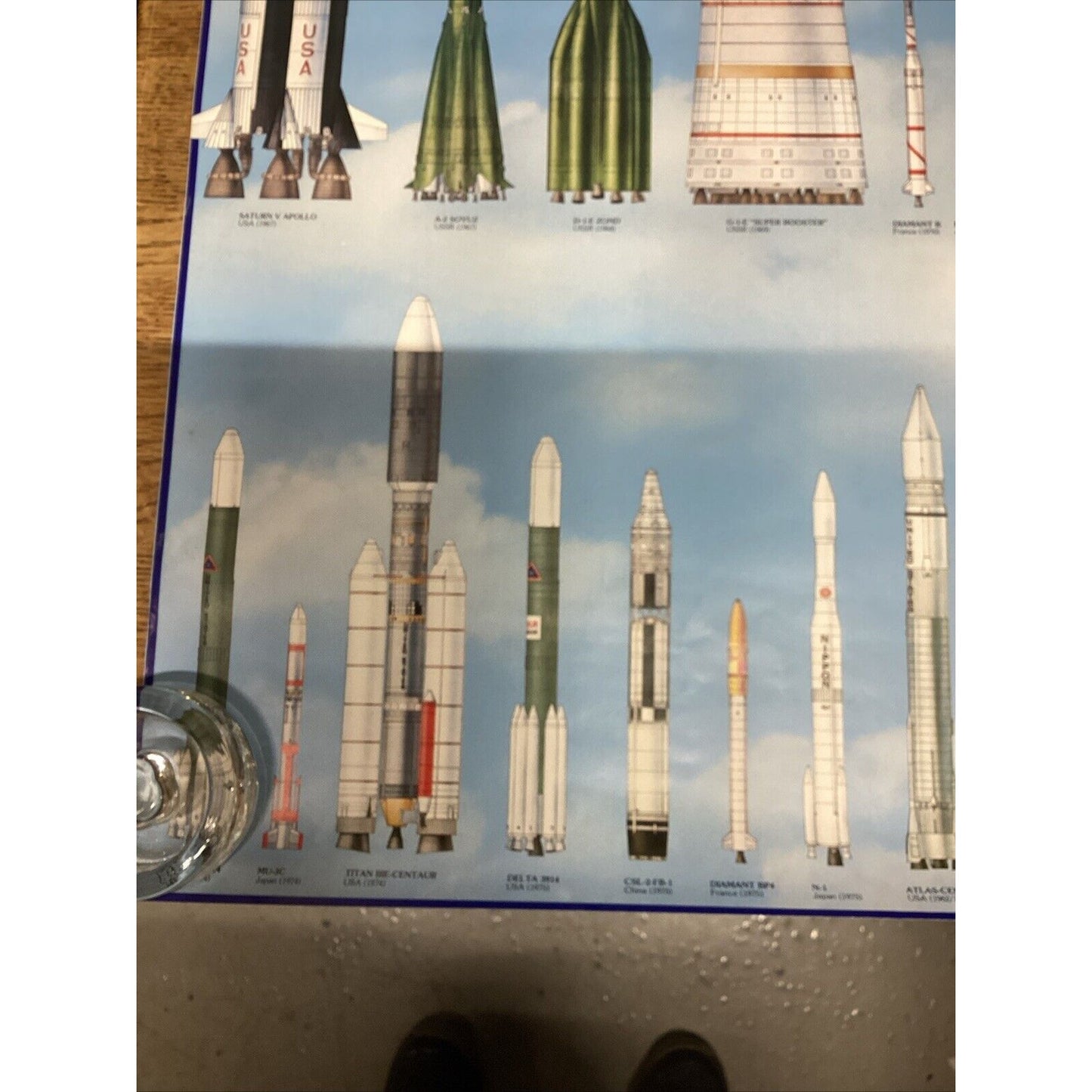 Vintage Space Missiles Poster - 54 Missile Pics - 37.5x25”