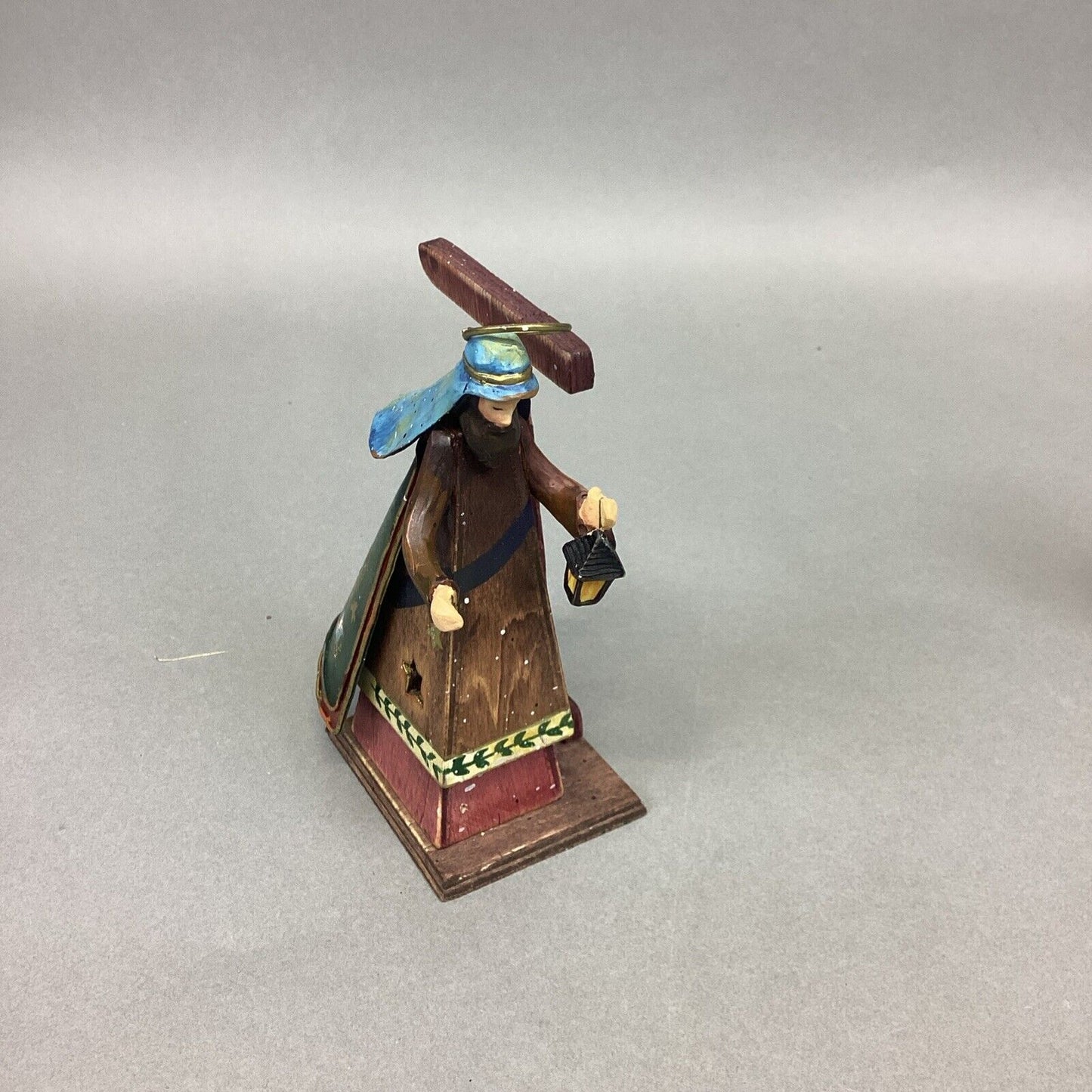 QVC Joy Nativity Scene Wooden 3 Piece Set Christmas Decoration Wood