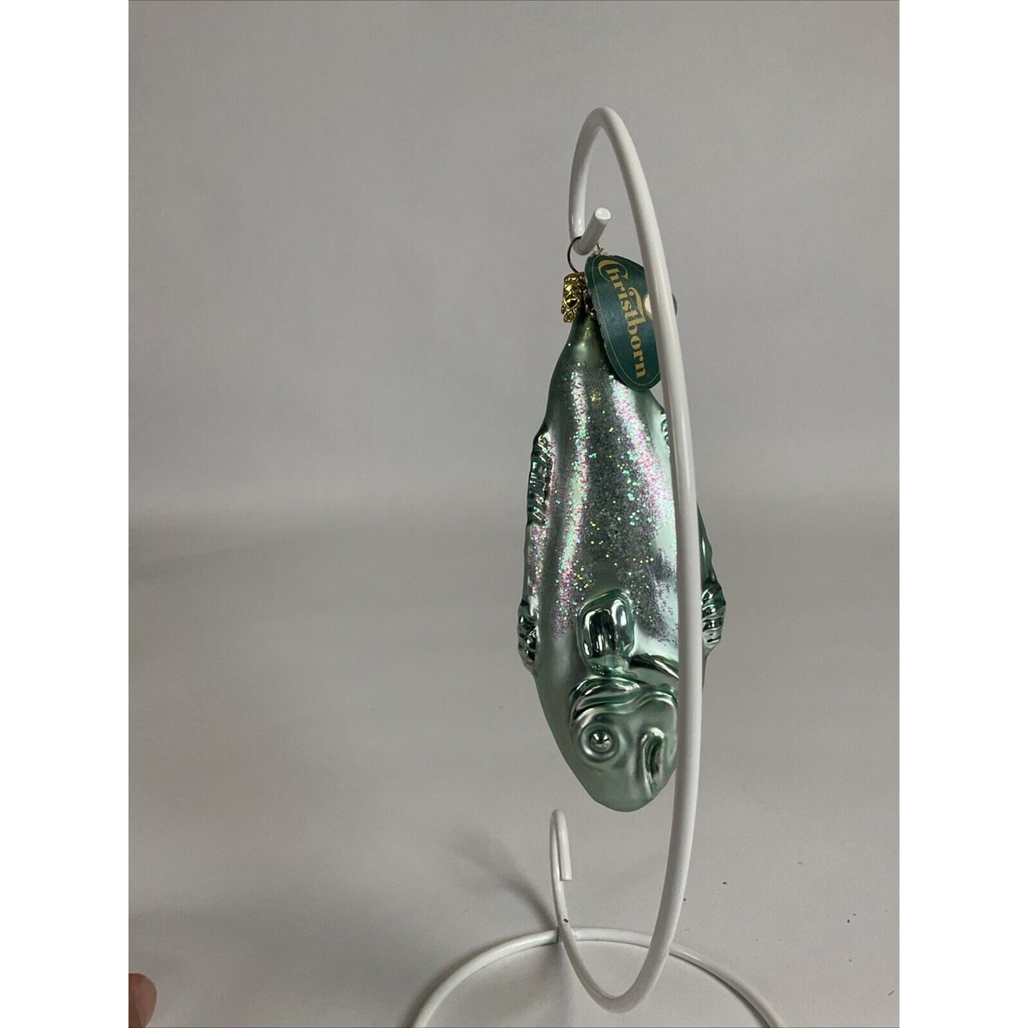 Christborn Glass Figural Fish Christmas Ornament