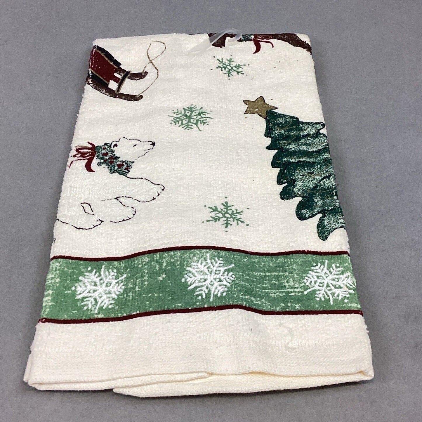 2 Balsam & Fir Polar Bear Kitchen Towels, 1 Northwoods Terry Kitchen Towel