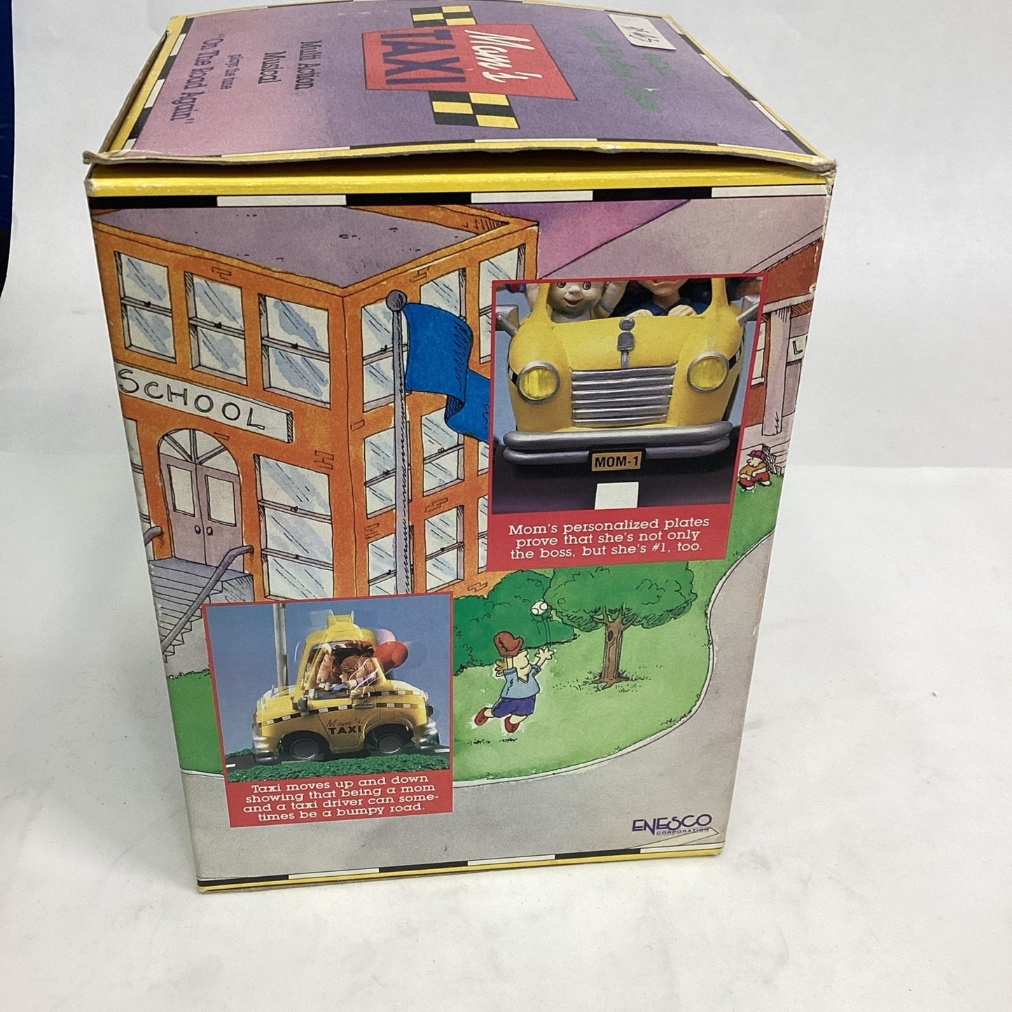 Enesco Mom's Taxi Multi Action Musical Music Box On The Road Again Rare