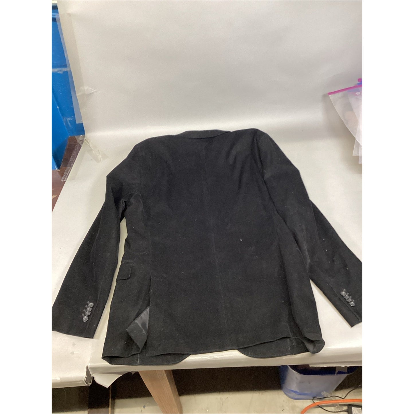 Zegna Men’s Black Velour Blazer Jacket