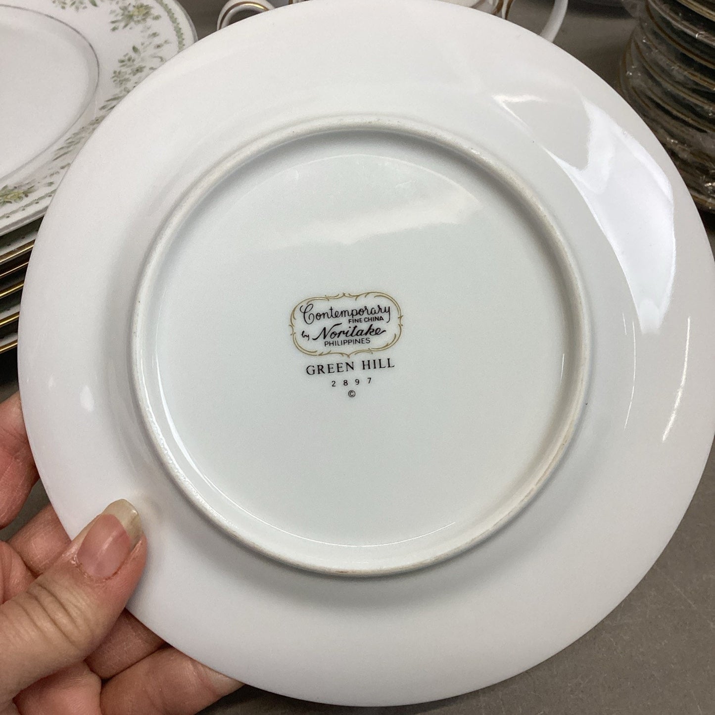Set Of 58 Noritake Green Hill Fine China Set #2897 - Plates, Bowls, Cup/Saucers