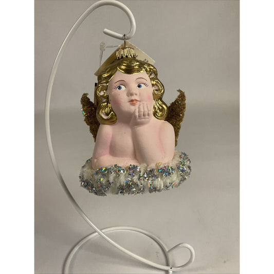 Larry Fraga Ornament Heavenly Angel Glitter Series Christmas