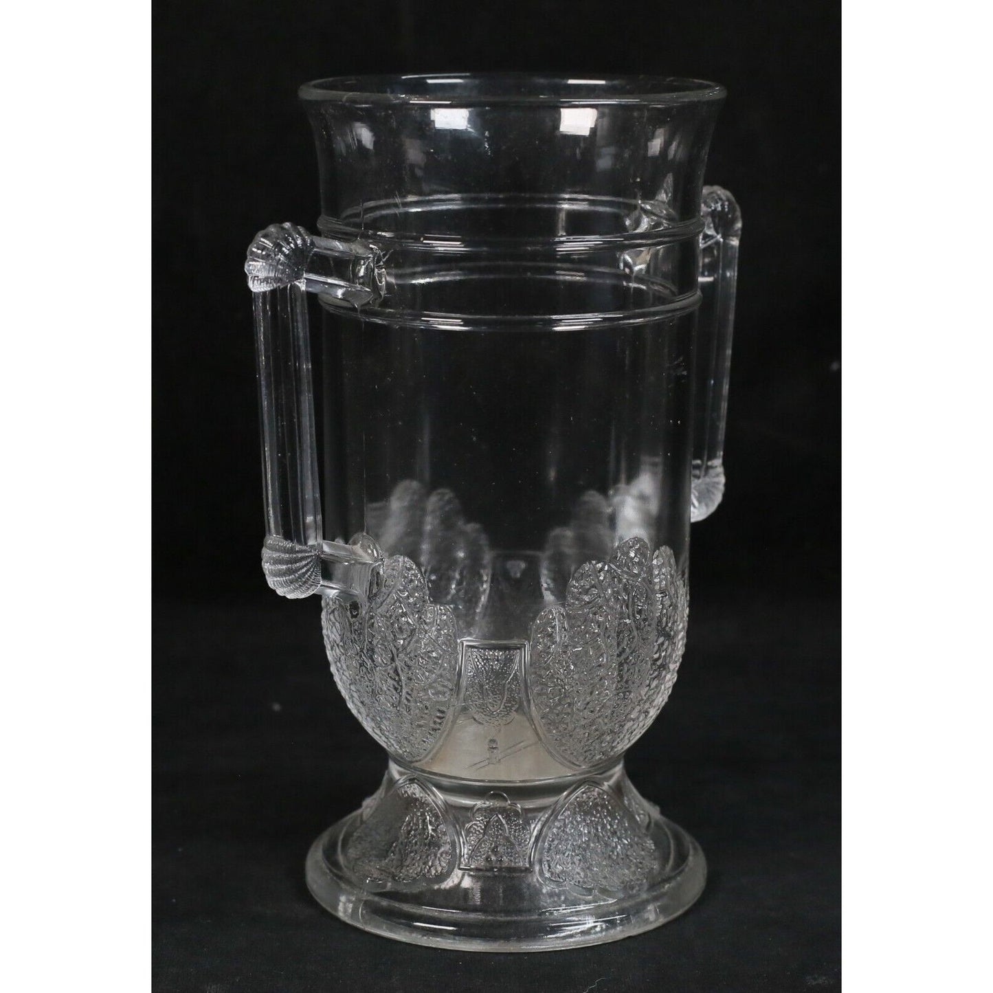 3 Pieces Pressed Glass