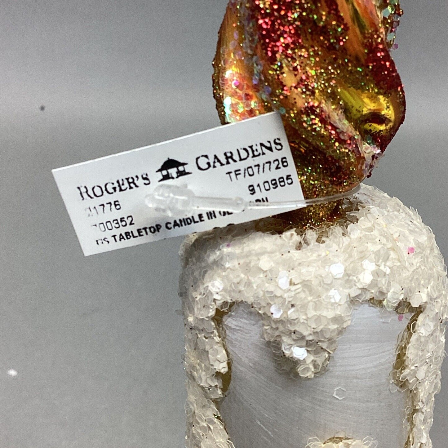 Glass Christmas Tabletop Candle Ornament Decoration