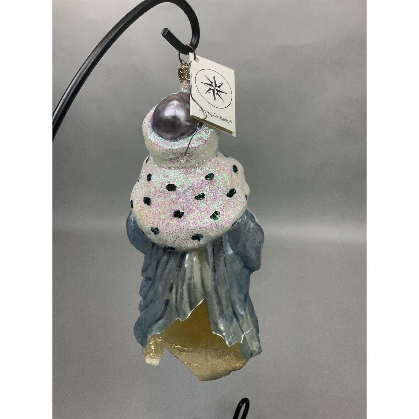 Radko “Highland Eleven” + “Winter Dream Santa” Christmas Ornaments / Damaged