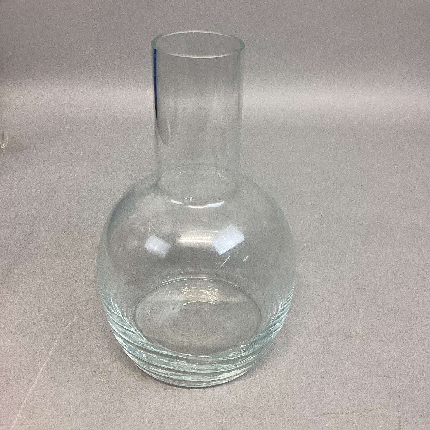 Vintage Nuutajarvi 1793 Finland Glass Scandinavian Long Neck Decanter Vase - 9”H