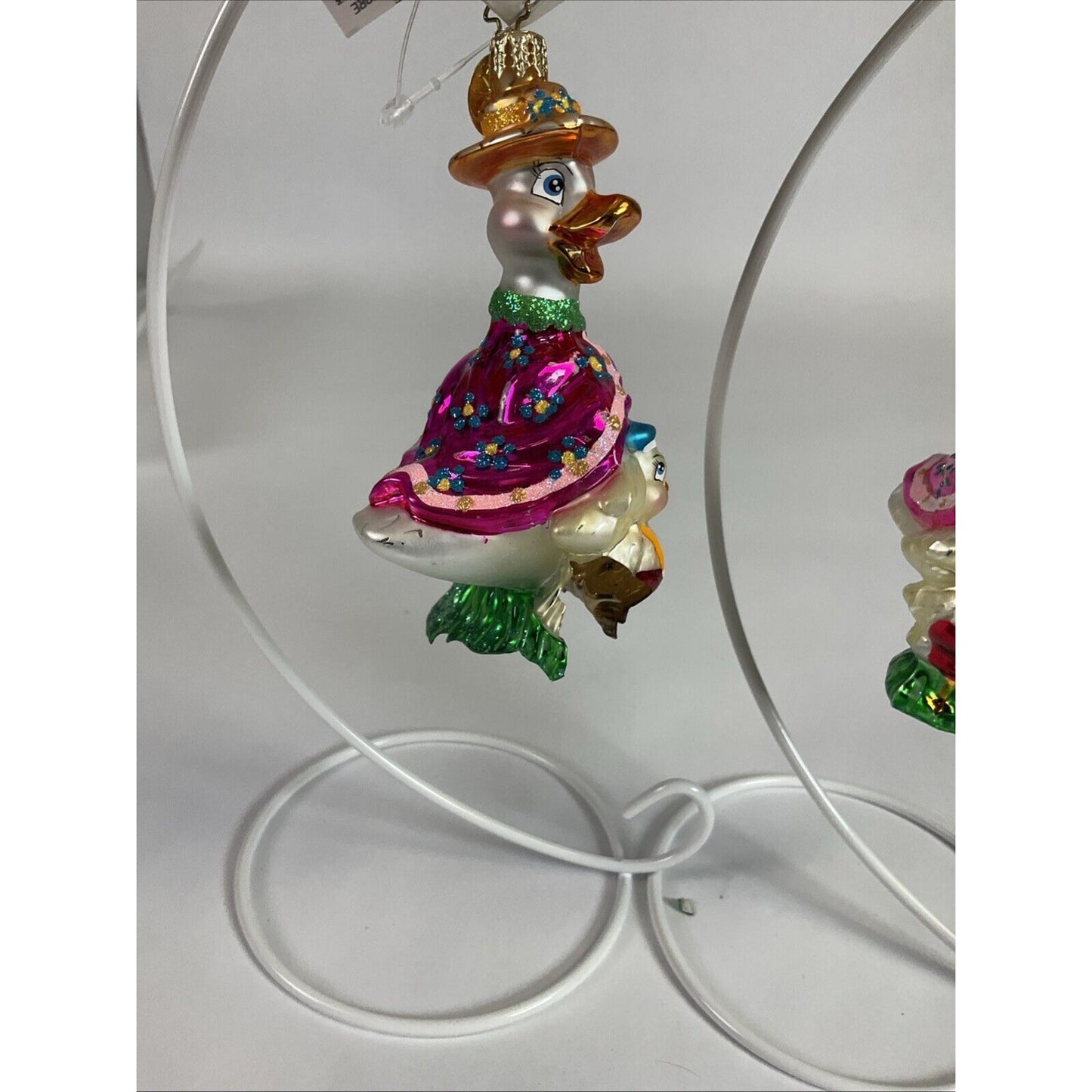 Vintage Christopher Radko Christmas Holiday Ornaments Goose Gaggle / Damaged