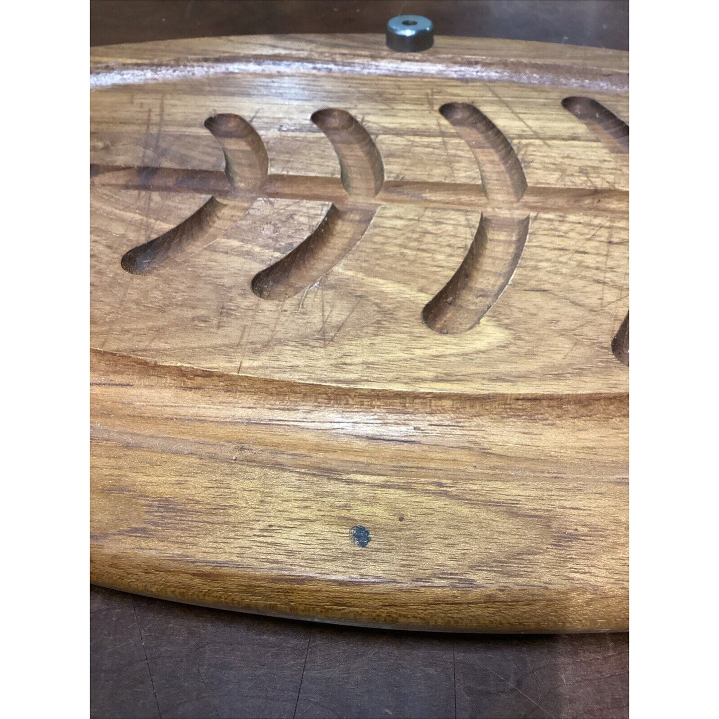 Goodwood Genuine Teak Fish Meat Footed Cutting Board With Handles - 19x13”
