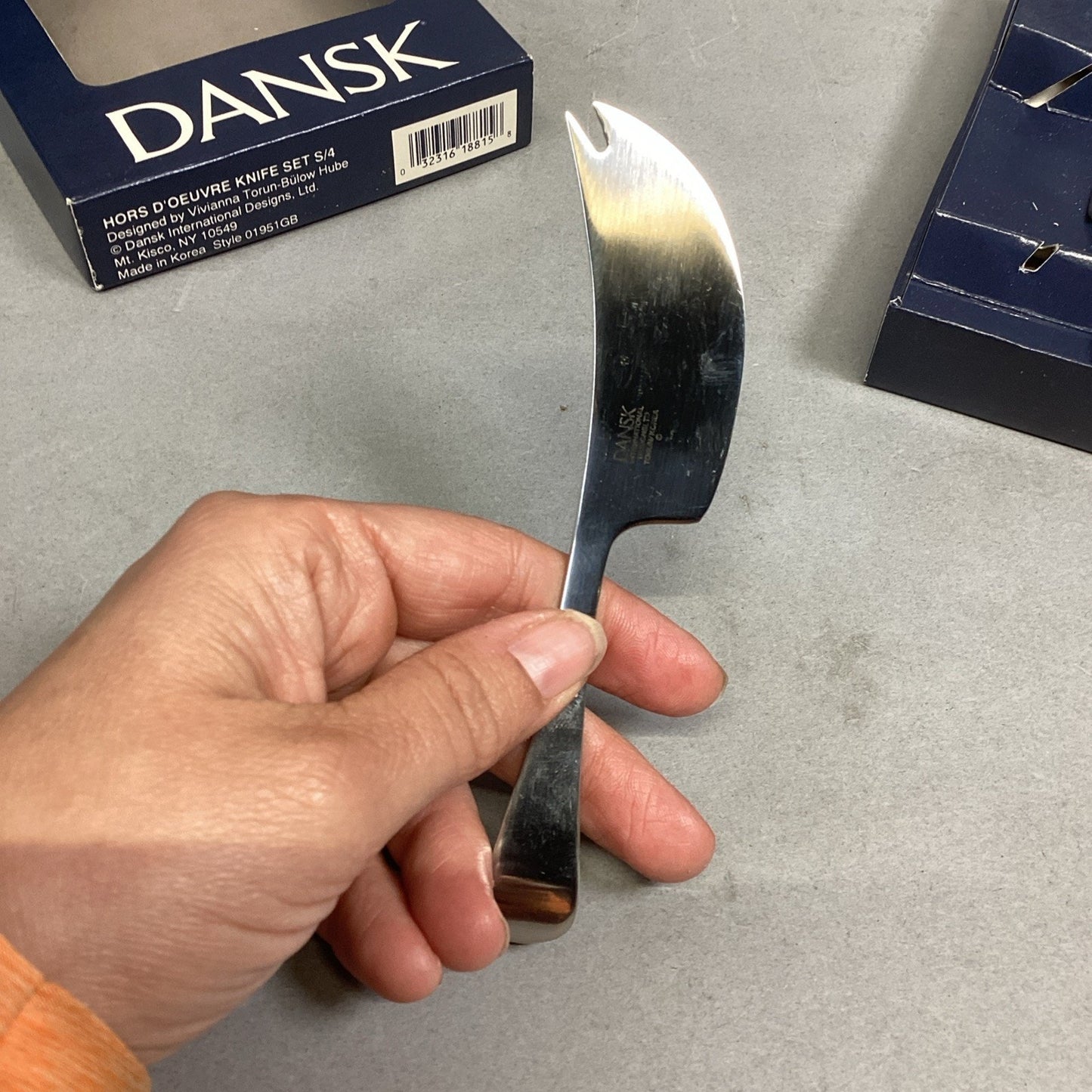 Dansk Hors D' Oeuvres Appetizer Charcuterie Knife Set S/4