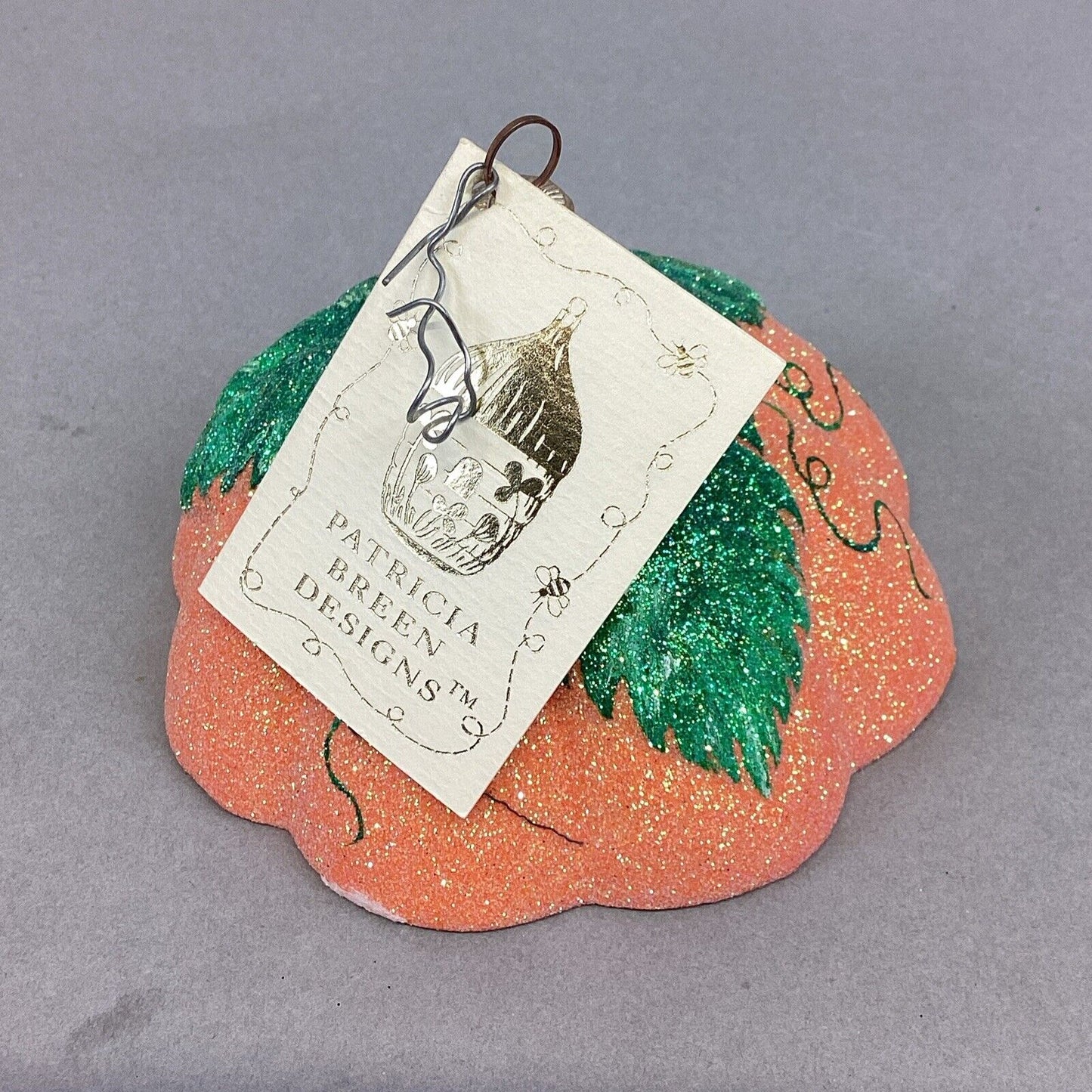 Patricia Breen Pumpkin Jack-O-Lantern 2 Part Ornament With Clip