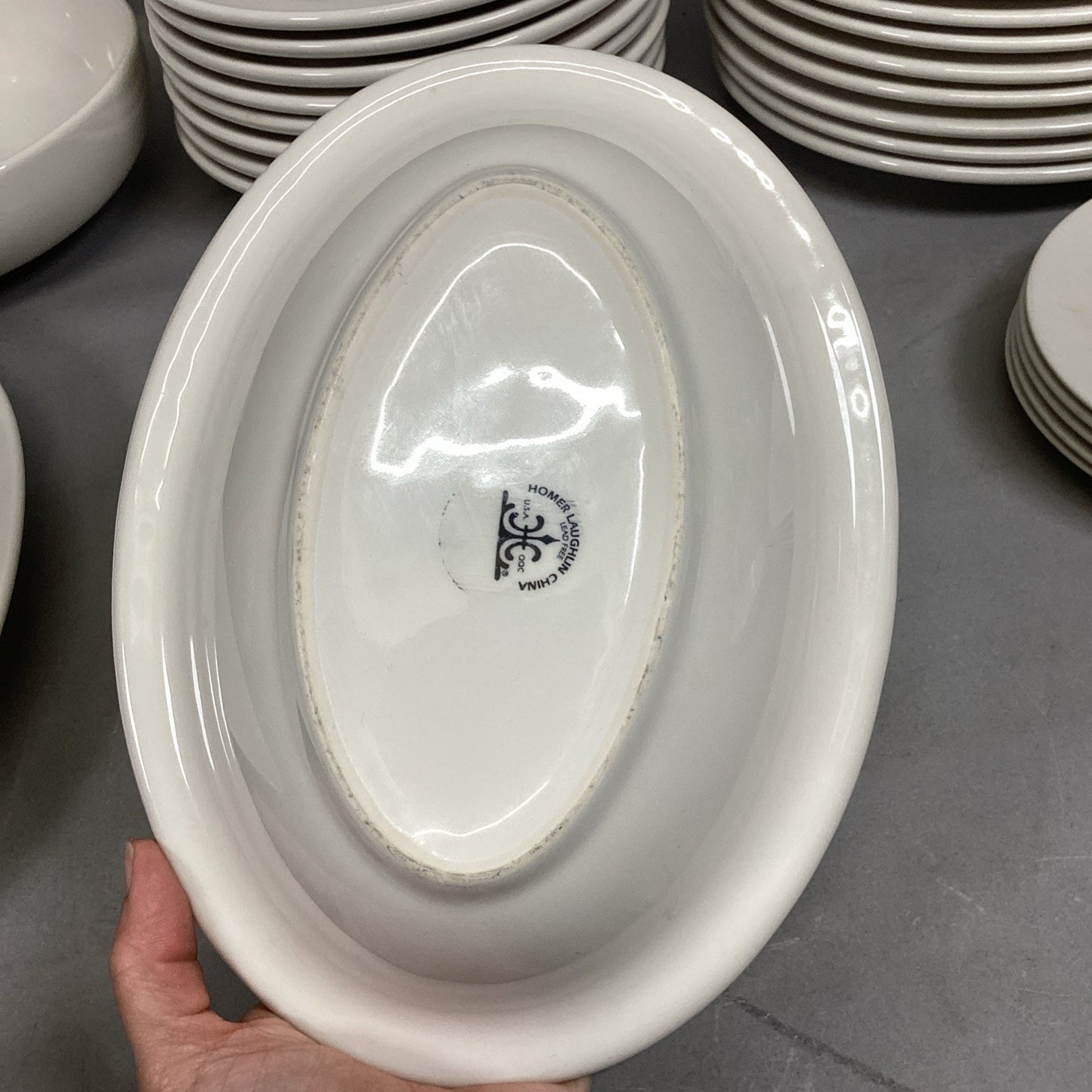 Homer Laughlin China - Set Of 34 Bowls, Plates, Mugs, Soup Bowls & More