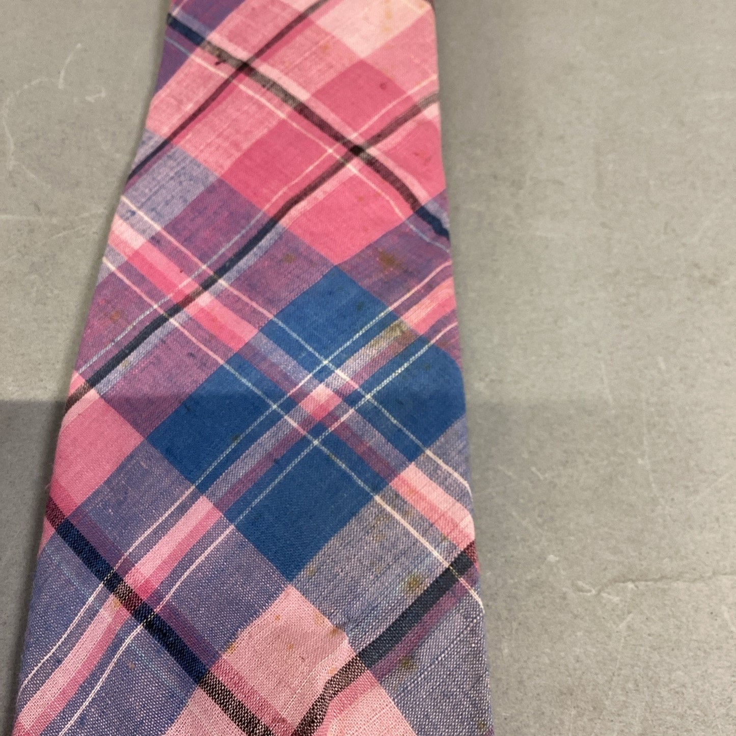 Brooks Brothers Striped Blue/Pink Tie, Pink Blue Plaid & Blue/White Striped Ties