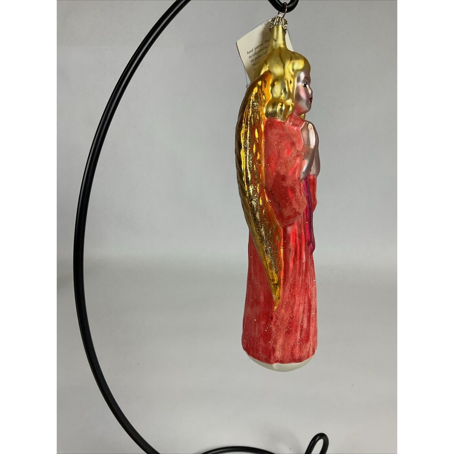 Vintage Christopher Radko Choir Angels Pink & Gold Christmas Ornament