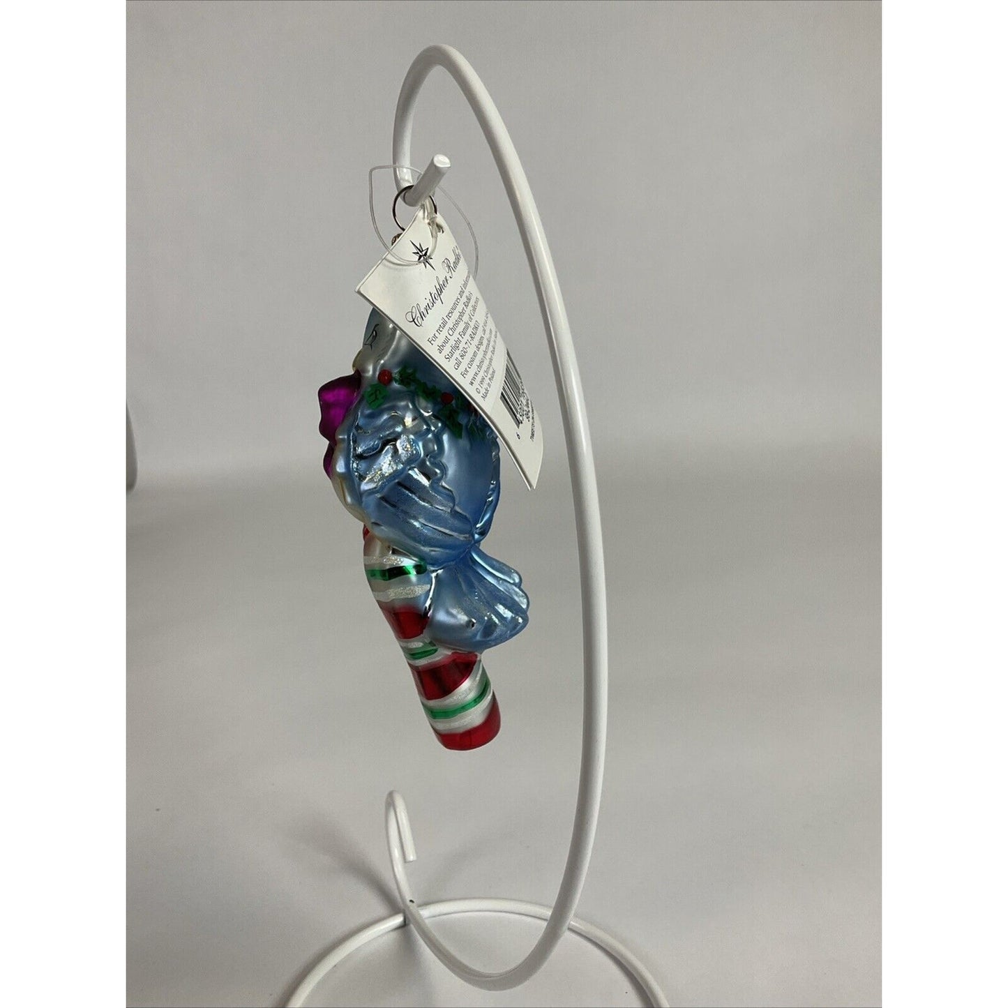 Christopher Radko Tweets On Sweets Glass Christmas Ornament