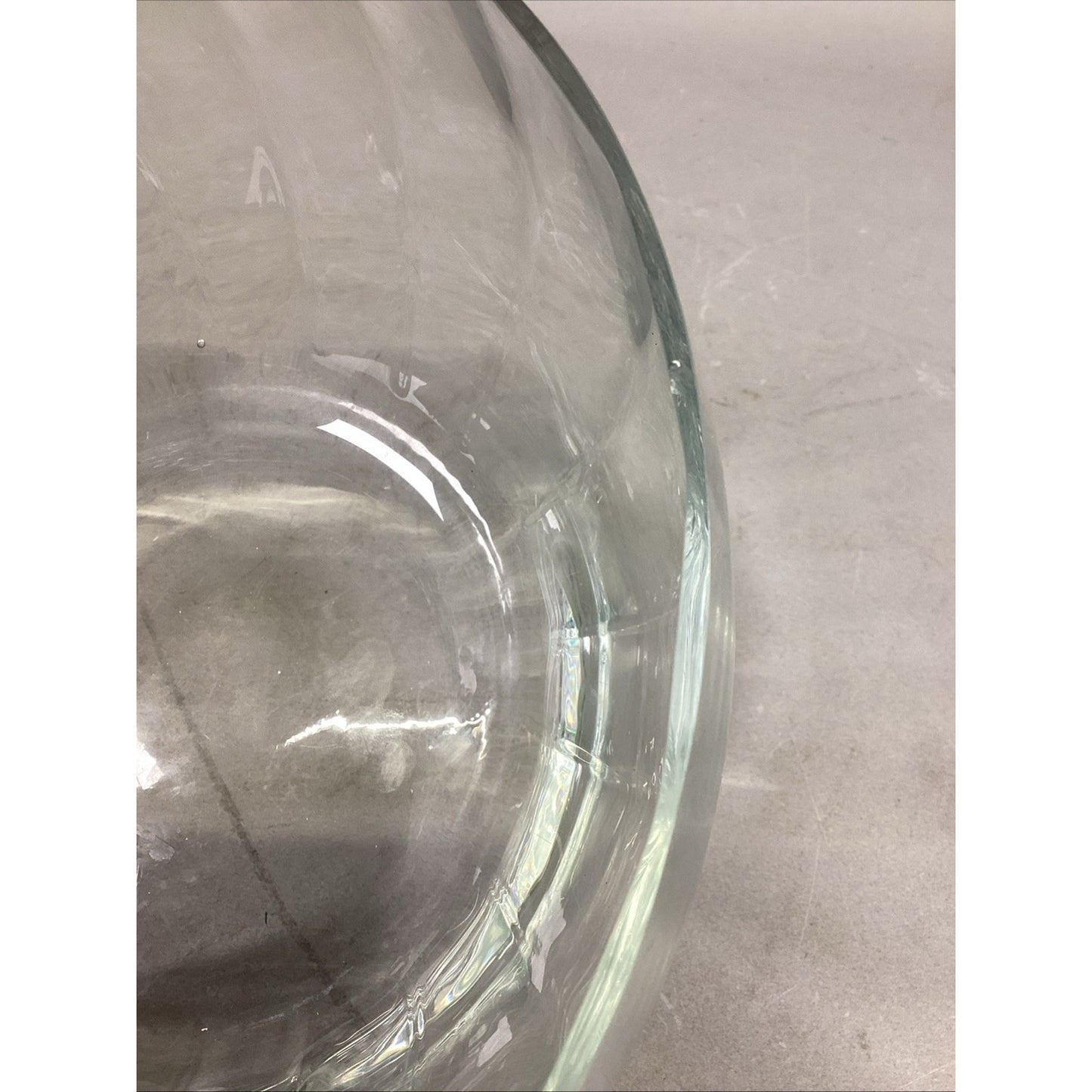 Krosno Of Poland Large Glass Lead Crystal Fruit/Salad Bowl - 5.5”Hx9.5”D