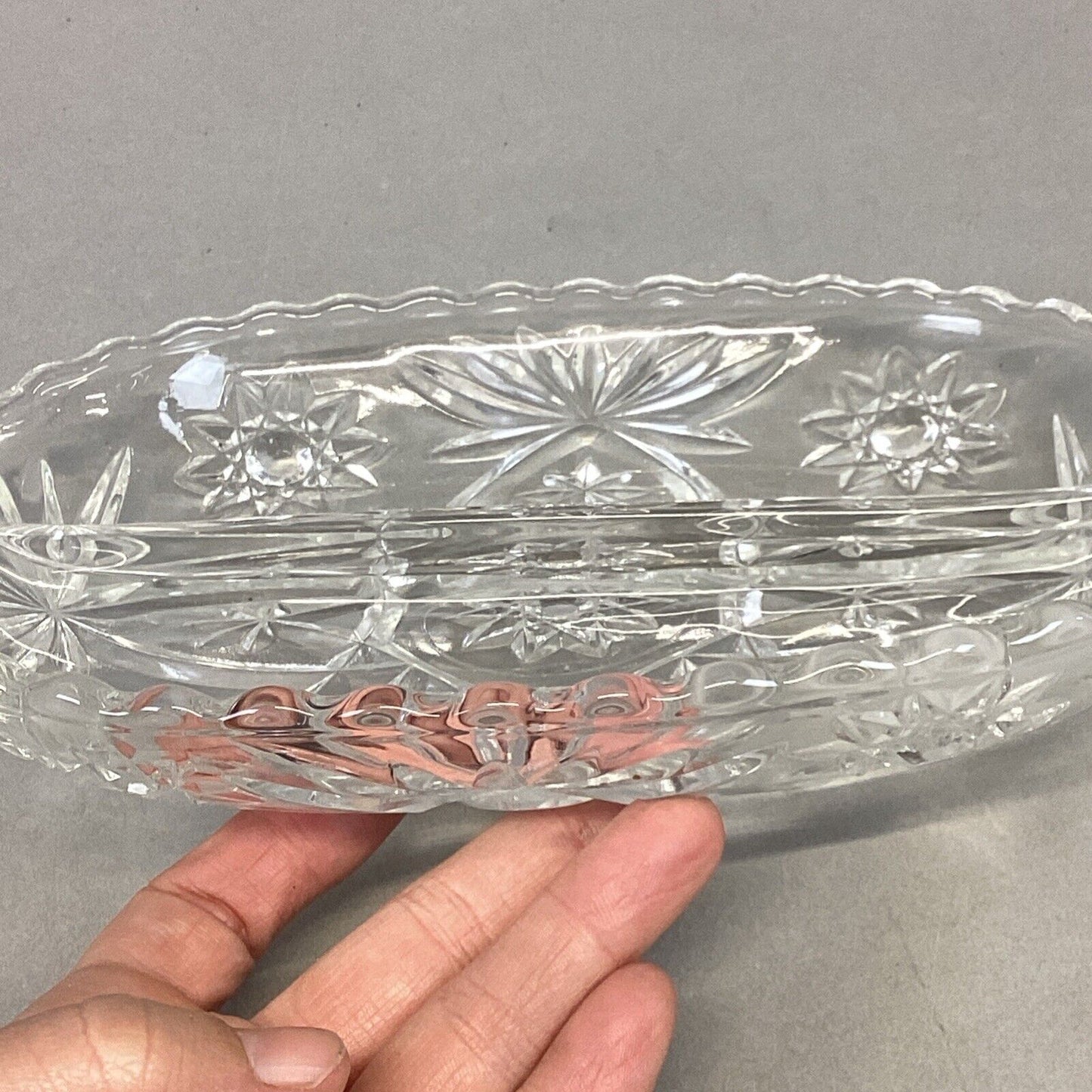 Set Of 3 Decorative Glass Butter Candy Serving Dishes