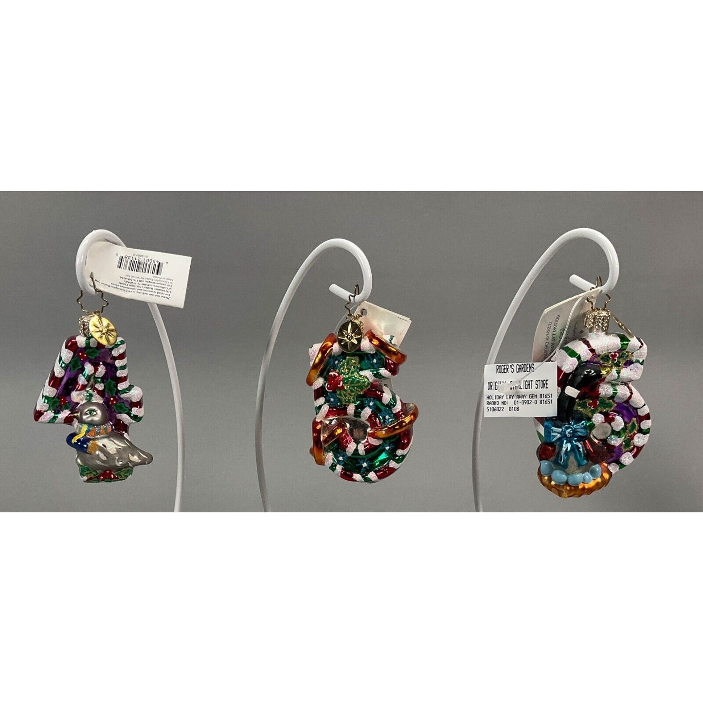 Christopher Radko Christmas Ornaments 12 Days of Christmas Complete Set