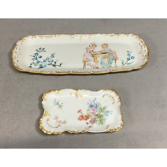 T&V Limoges Serving Dish & H&C L Dish - Made in France