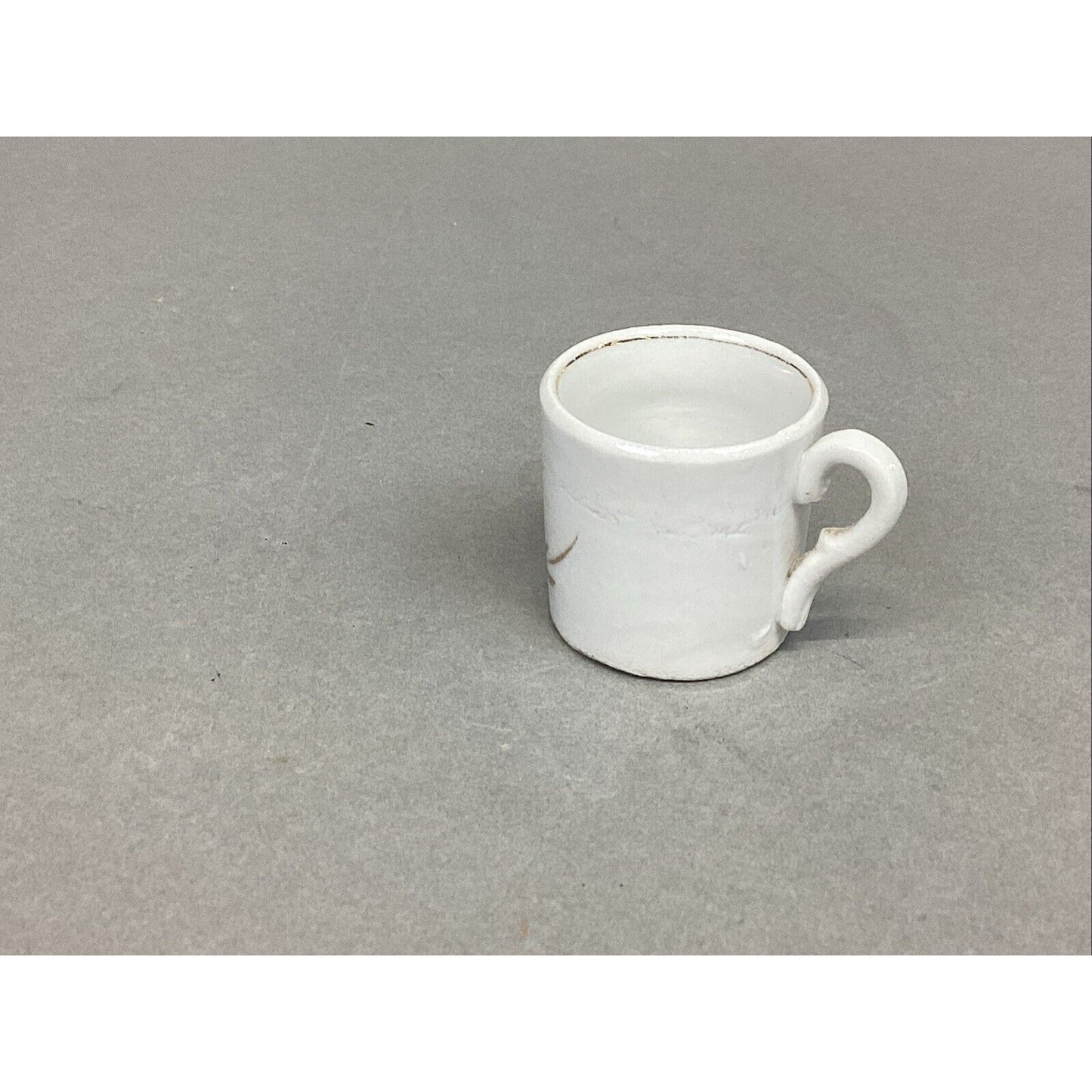 Antique Miniature Porcelain Sentimental Tea Cup "Love The Giver"