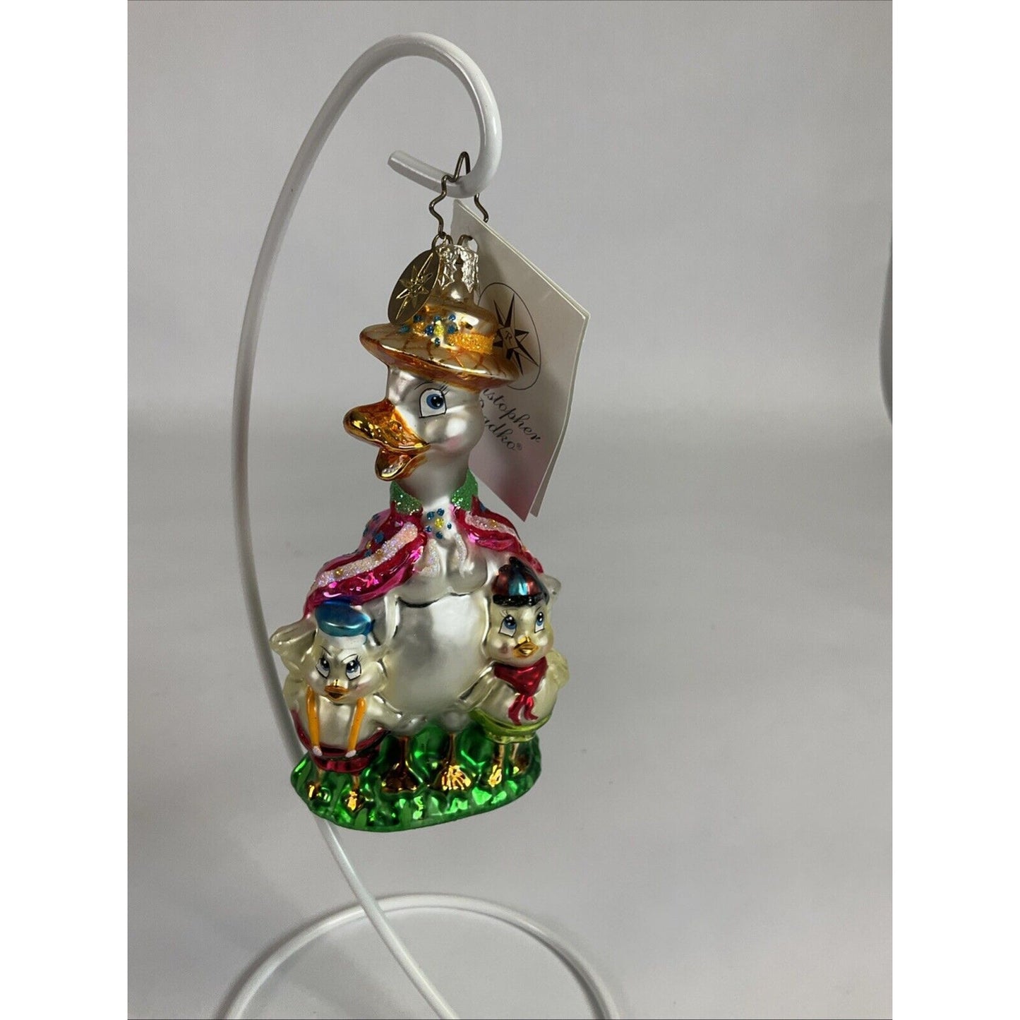 Vintage Christopher Radko Christmas Holiday Ornaments Goose Gaggle / Damaged