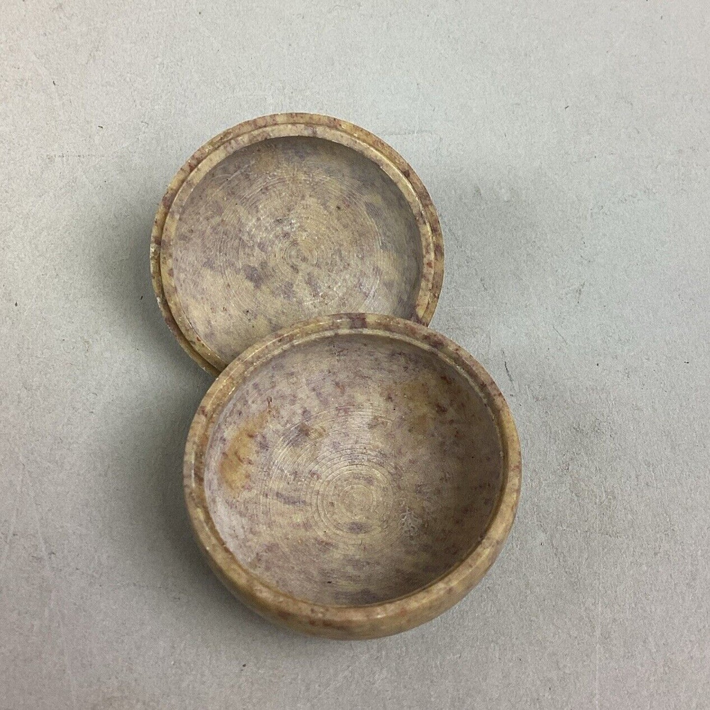 Lot of 2 Small Lidded Trinket Dishes, Pill Holder