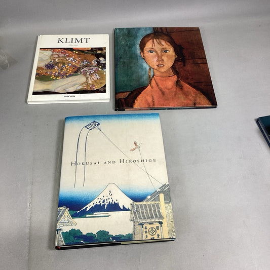 Klimt, Modigliani Abrams, Hokusai & Hiroshige Photography Books