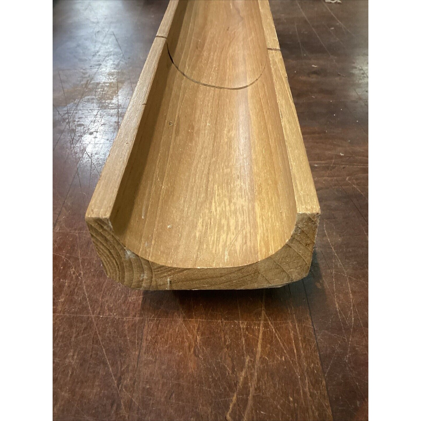 Selandia Teak Wood Bread Slicing Serving Tray Board with Feet - 17.5” - Thailand