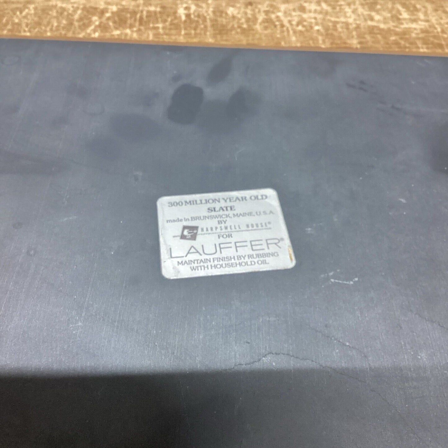 Lauffer 300 Million Year Old Slate Cutting Board/Serving Tray - 18.5x9.5”