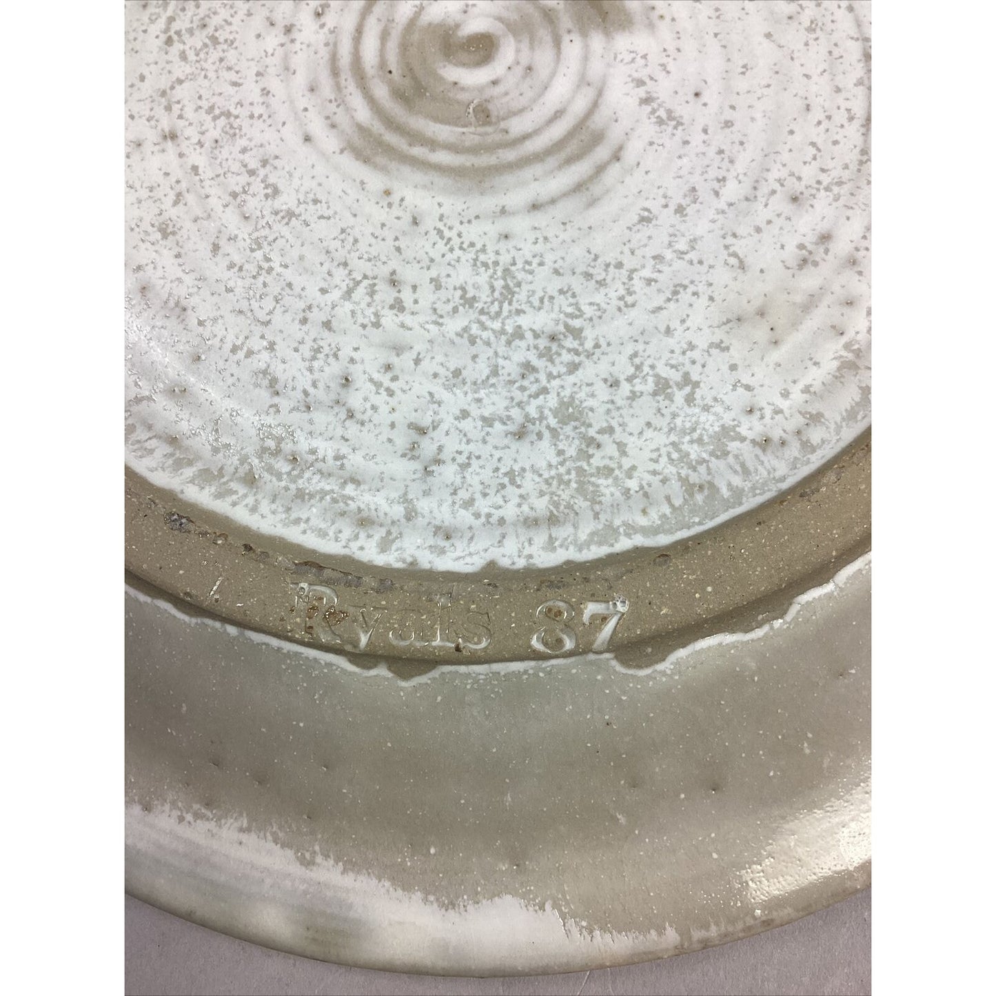Set Of 3 Handmade Art Pottery Floral Bowl And 2 Plates
