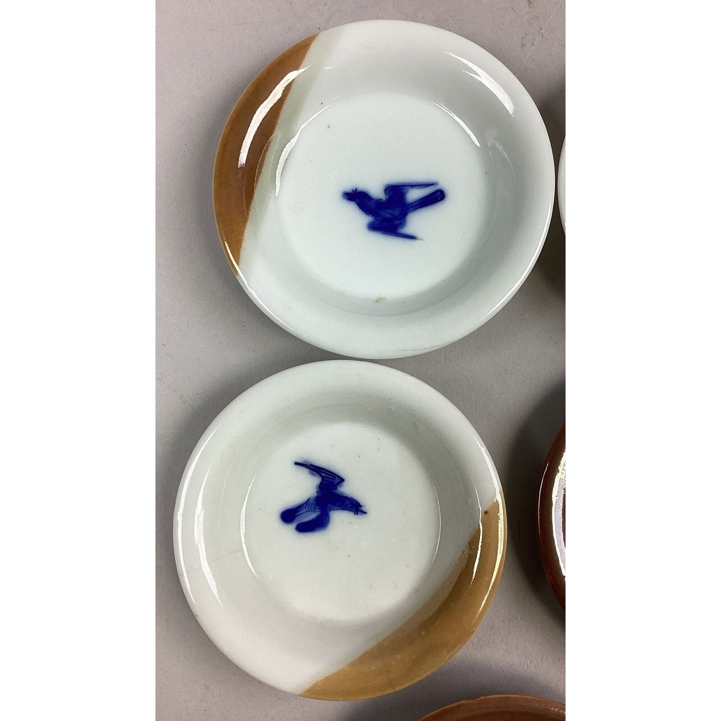 Set Of 7 Vintage Chinese Hand Painted Porcelain Dishes/Bowls