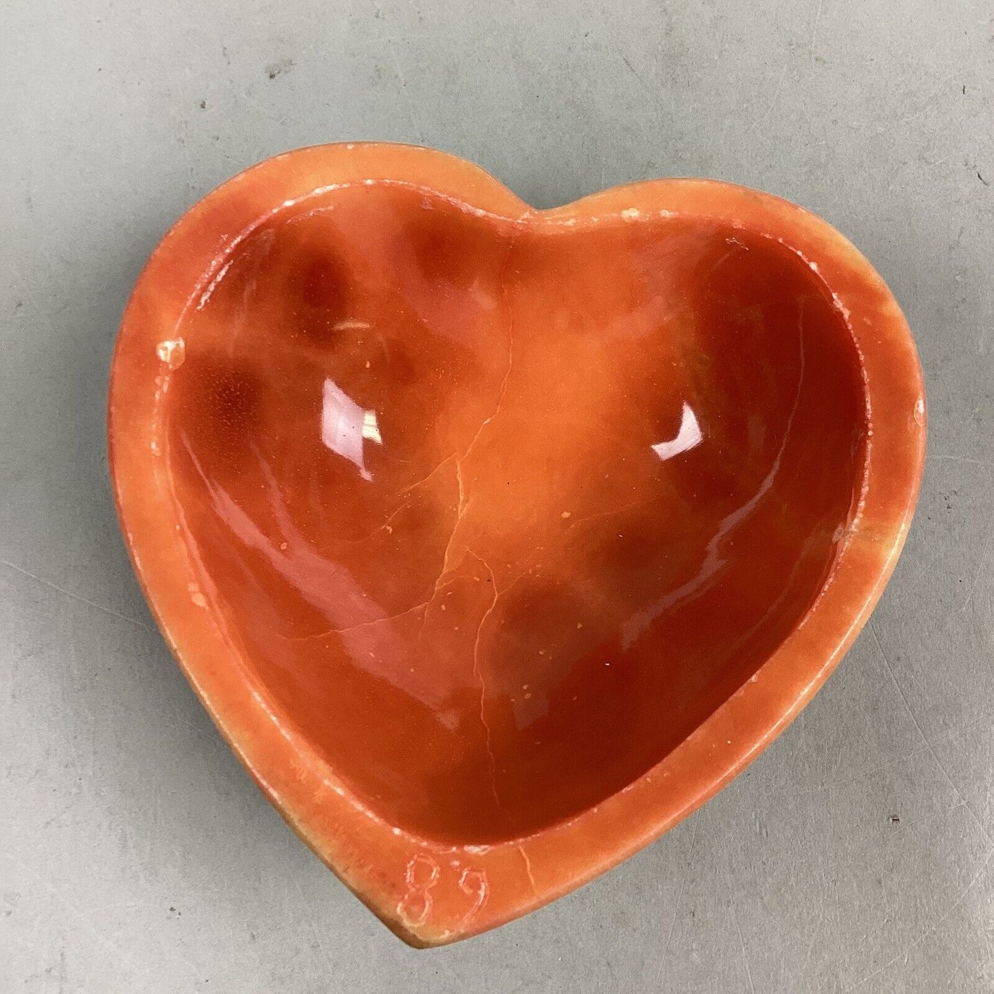 Lidded Heart Shaped Candy Dish Trinket Dish
