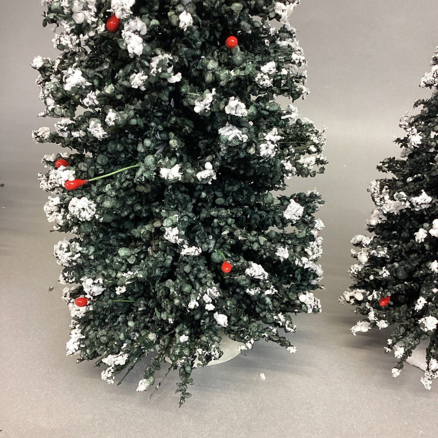 Set Of 3 Byers Choice Snow Capped Christmas Trees