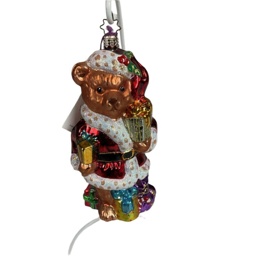 Christopher RADKO Christmas Ornament A BEAR TO CARE TEDDY Santa