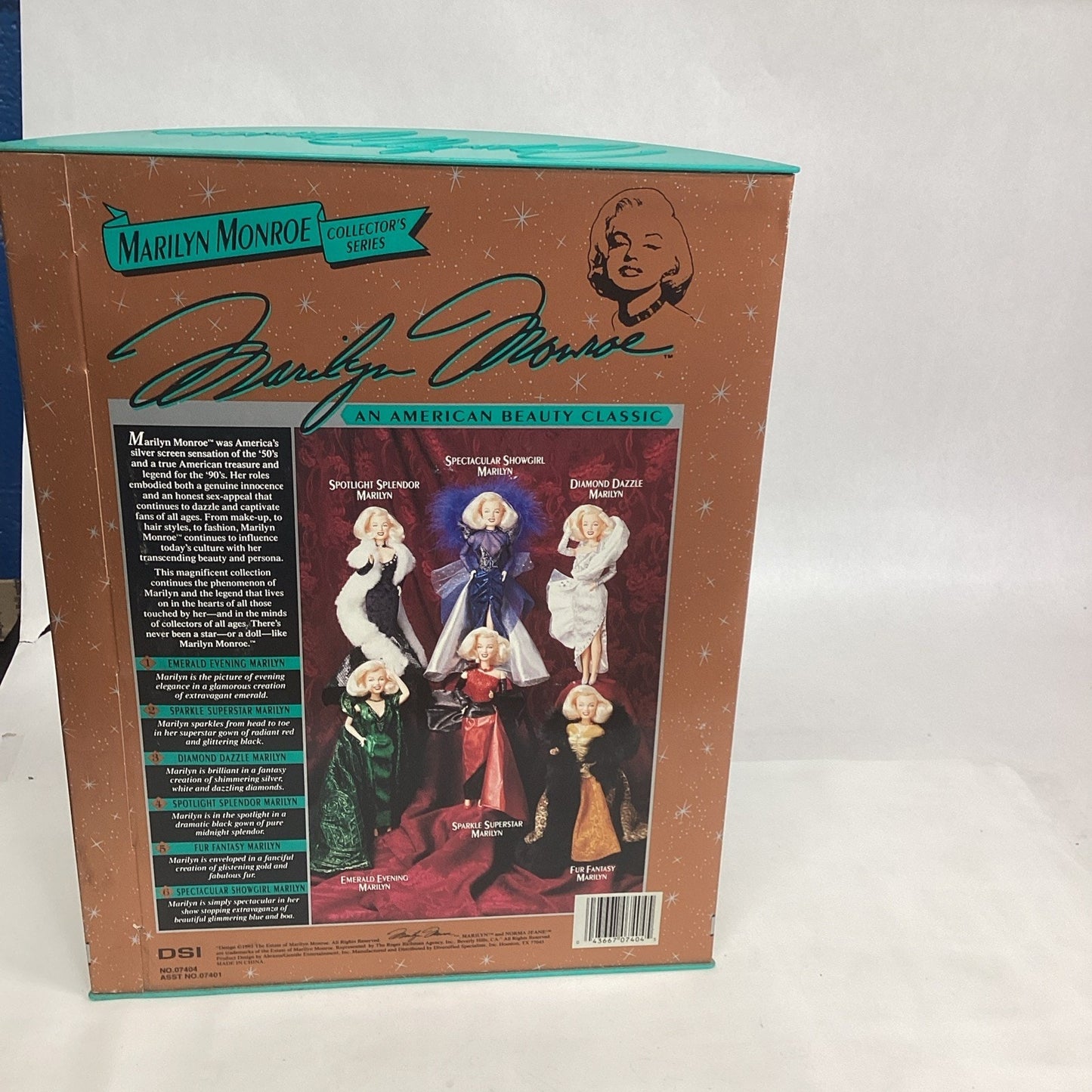 VTG NOS 1993 Collectors Series Emerald Evening Marilyn Monroe No.07404 Doll