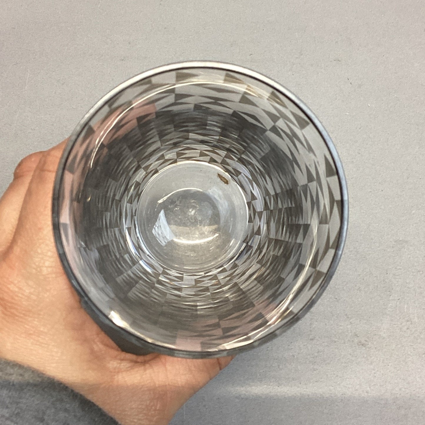 Dwell Studio Signed Glass Tumbler Or Vase - 6”H - Made In Poland