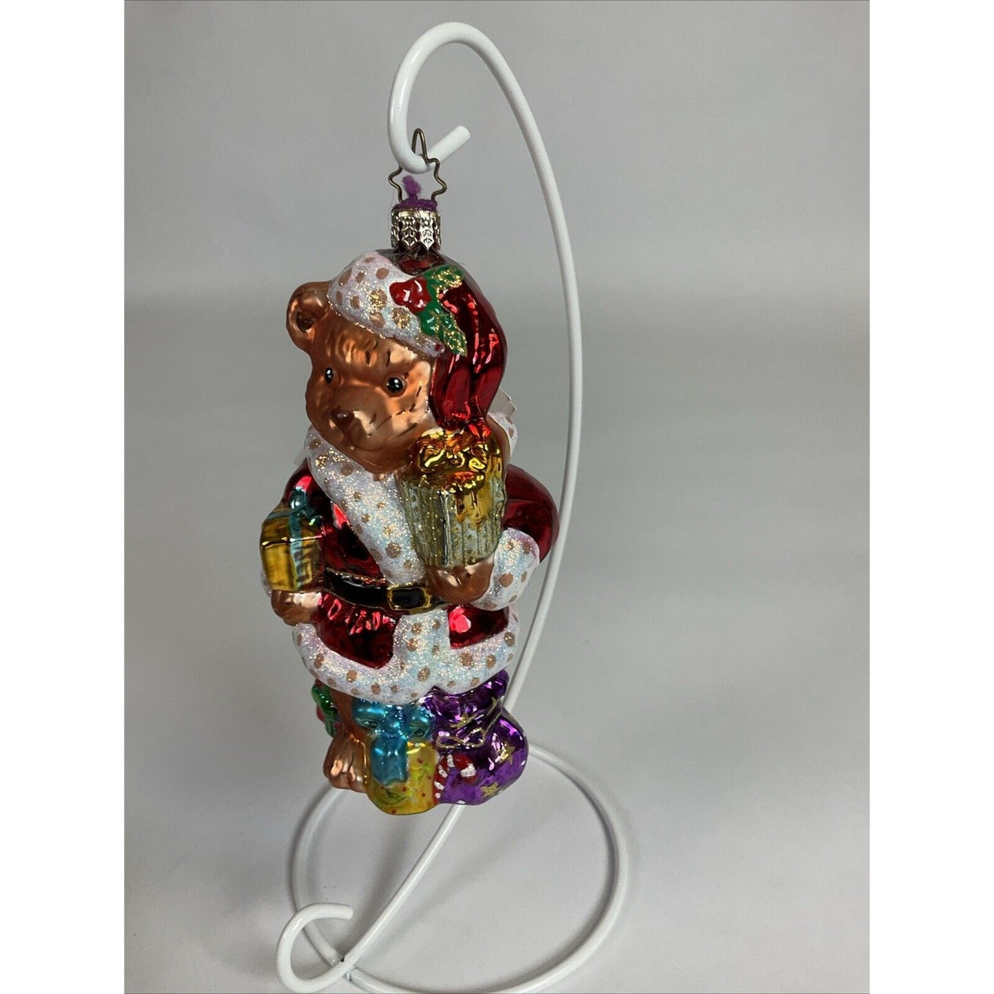 Christopher RADKO Christmas Ornament A BEAR TO CARE TEDDY Santa