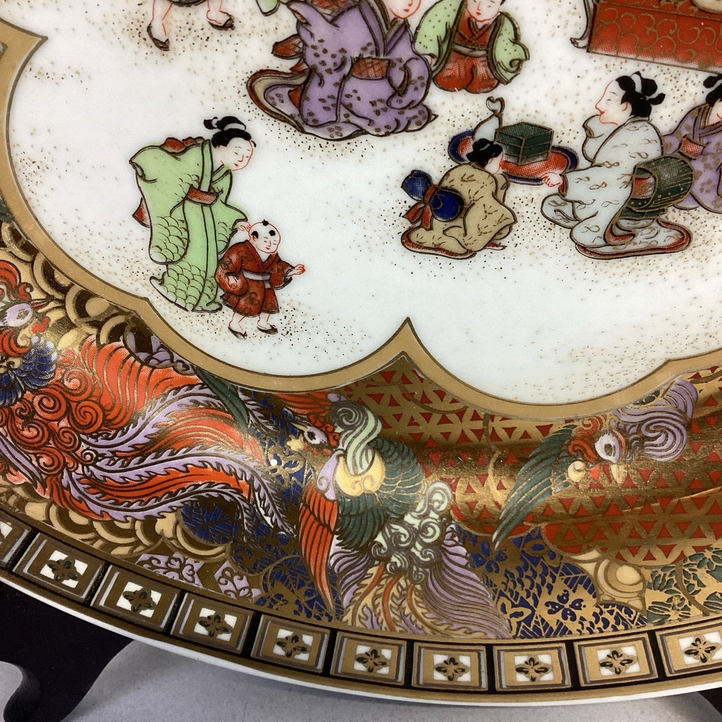 Antique Chinese Hand Painted Famille Plate - 10”