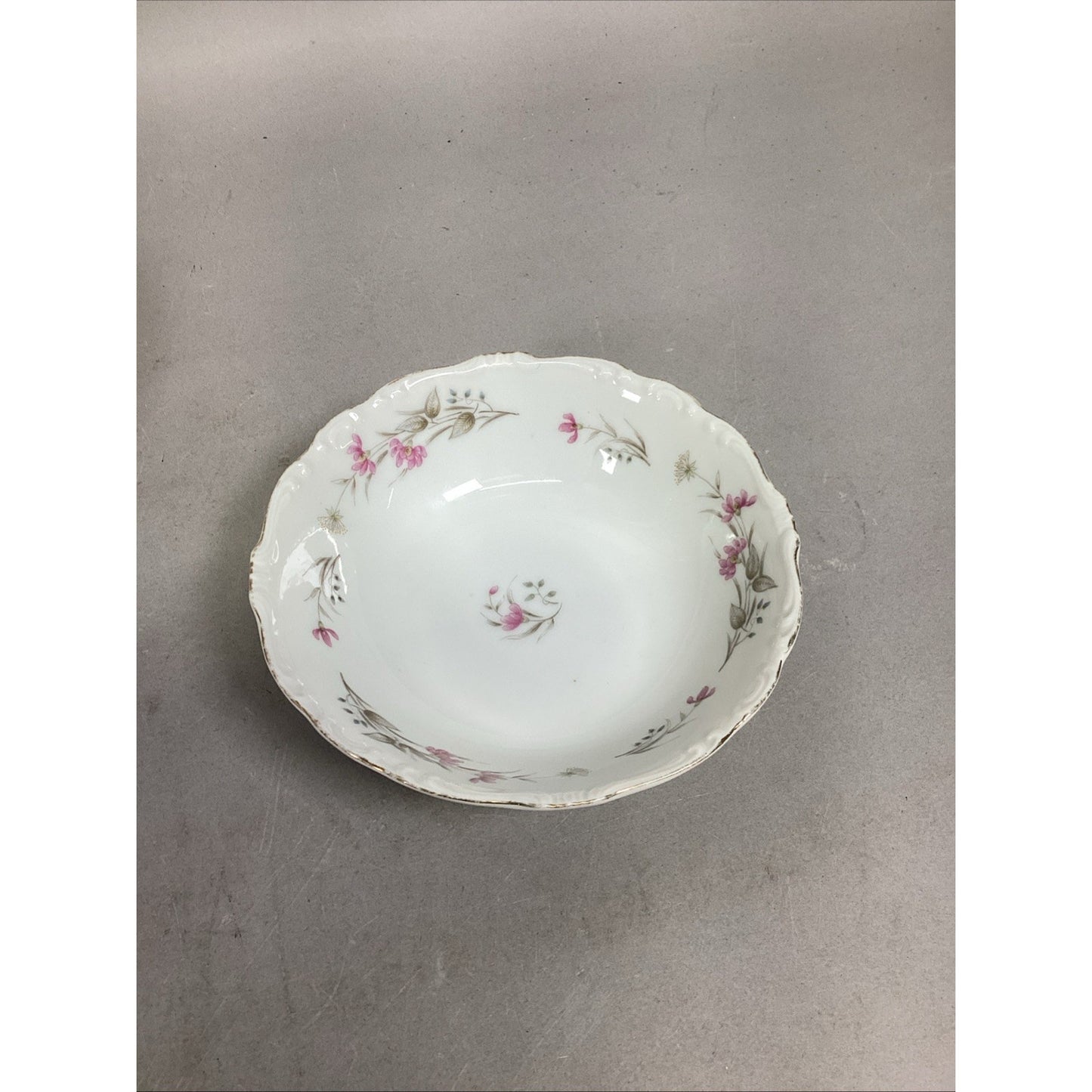 Fine Staffordshire Ware Blue Floral Bowl & Empress China Pink Floral Bowl
