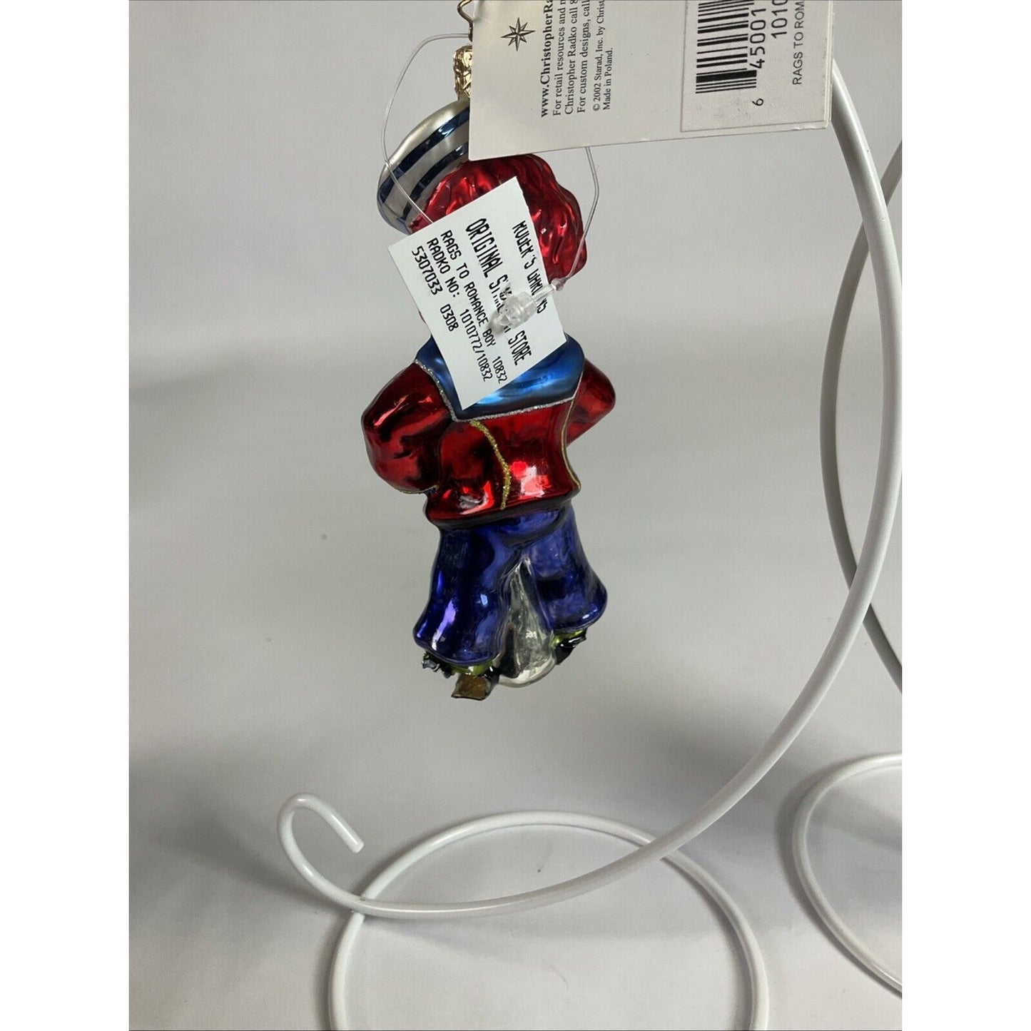 Radko Vintage King Henry VIII + Rags To Romance Boy Christmas Ornaments /Damaged