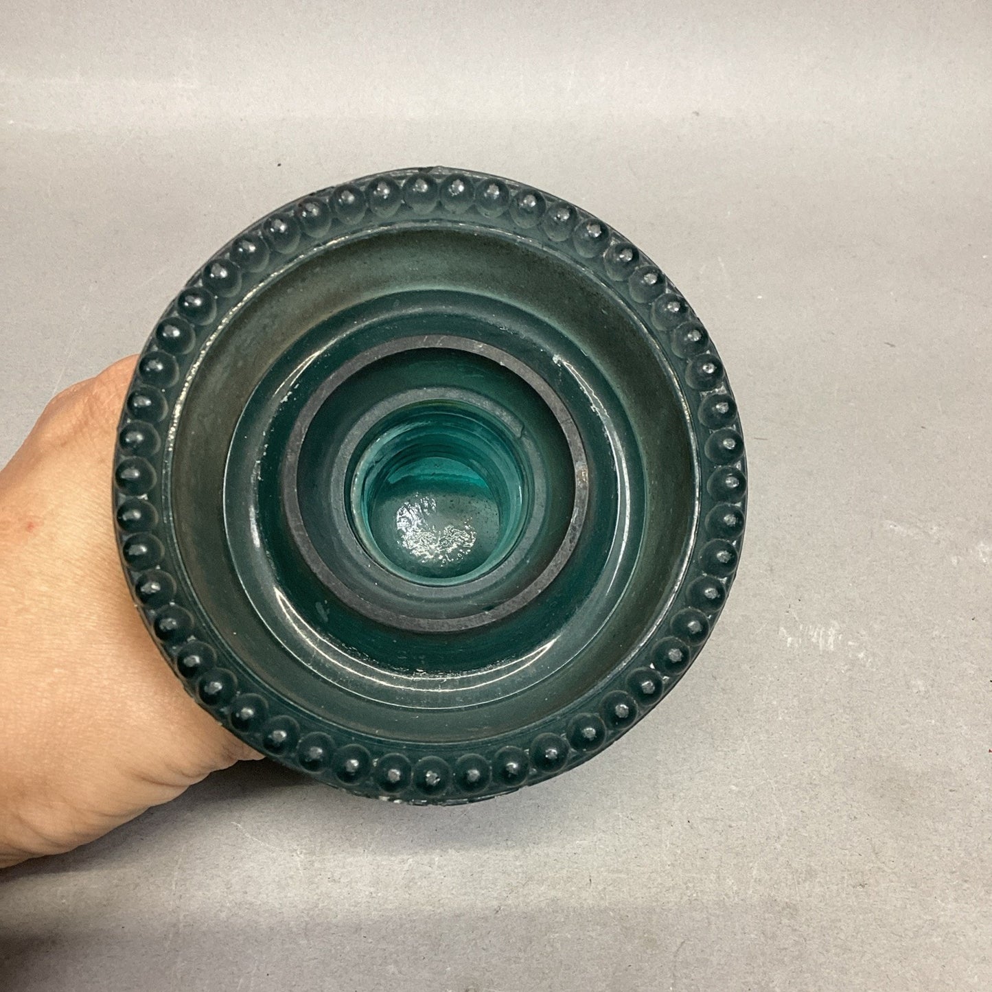 Heminggray #62 Glass Insulator Candle Holder - Made In The USA