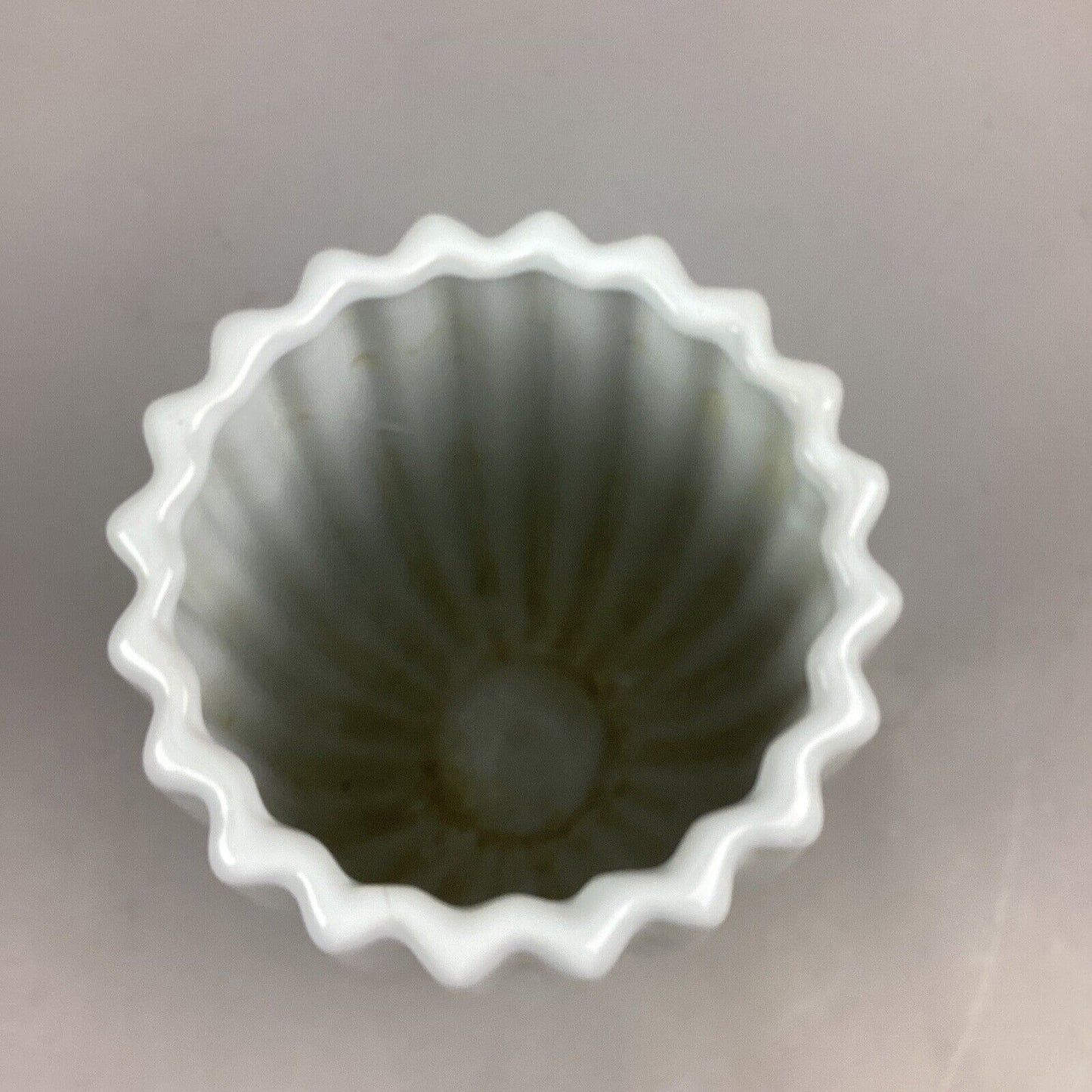 Large White Flower Vase - 12”