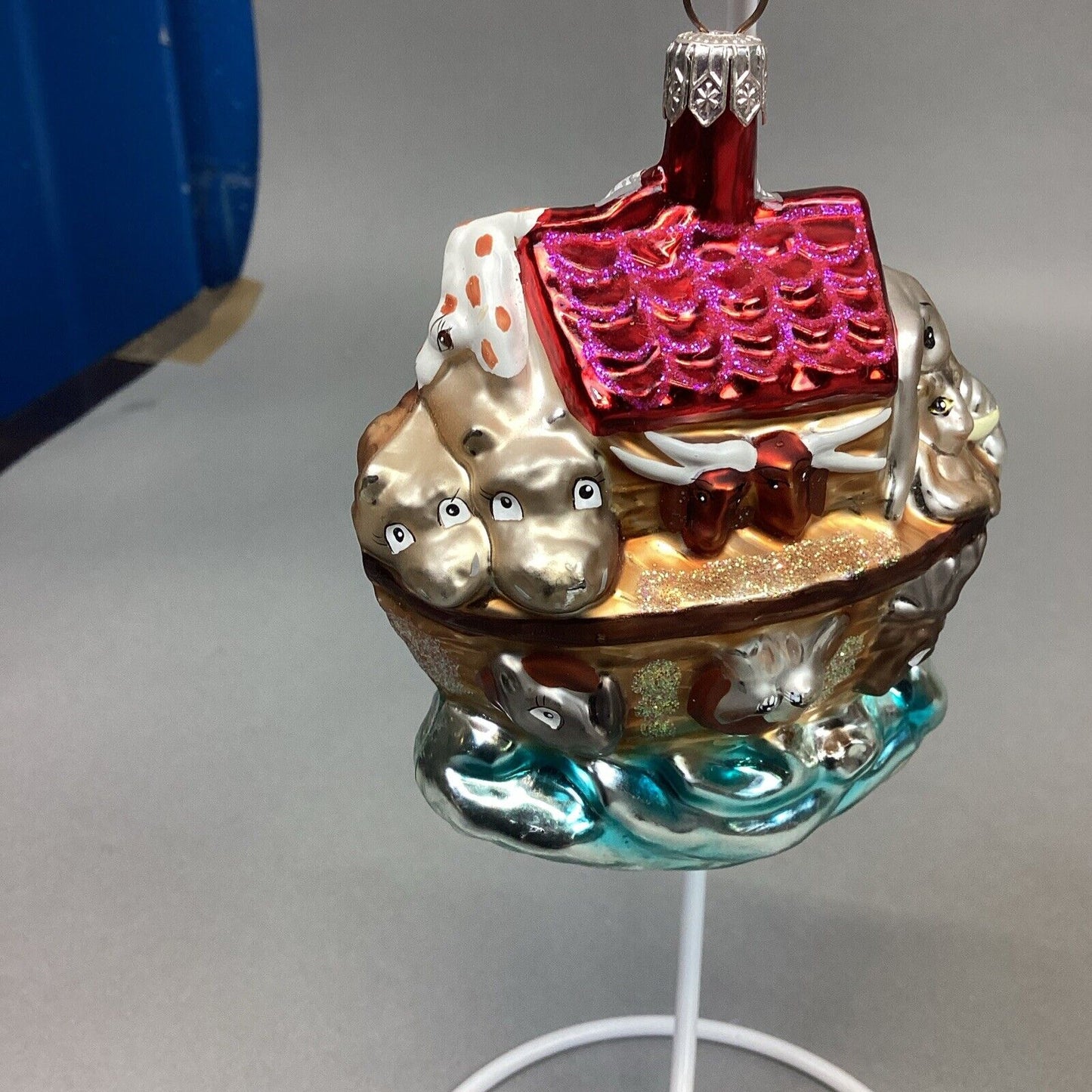 Christopher Radko And Kurt Adler Noah’s Ark Glass Ornaments