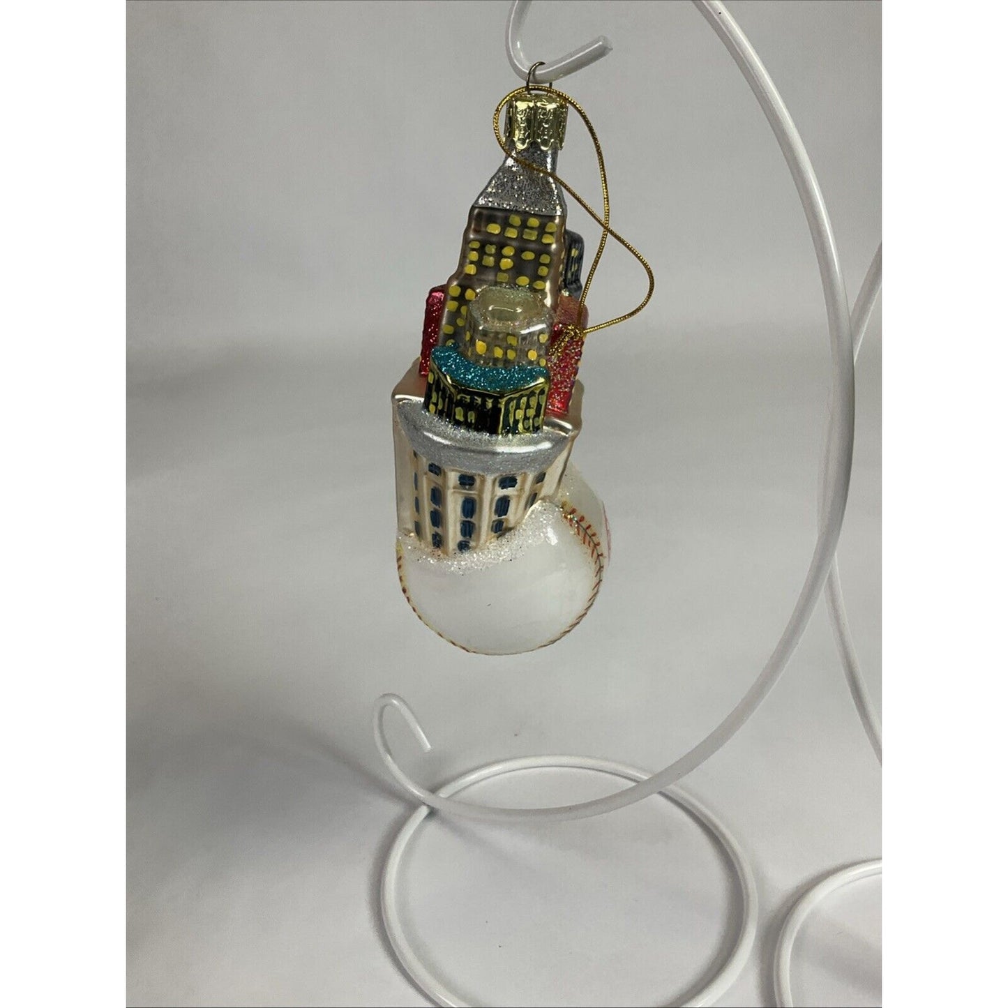 New York Yankees Stadium + Miami University Banner Chrismas Ornaments